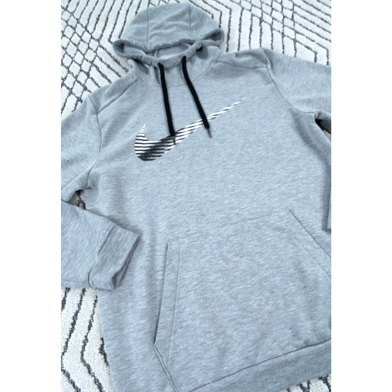 Nike Nike Hoodie Men Medium Gray Sweatshirt Dri-Fit Pullover Swoosh Logo 90s Retro Grunge Size US M / EU 48-50 / 2 - 4 Thumbnail