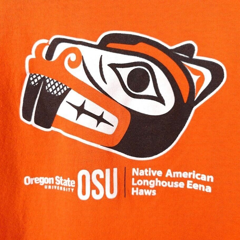 Gildan Oregon State Beavers T Shirt Mens Size 2XL Orange Native Size US XXL / EU 58 / 5 - 4 Thumbnail