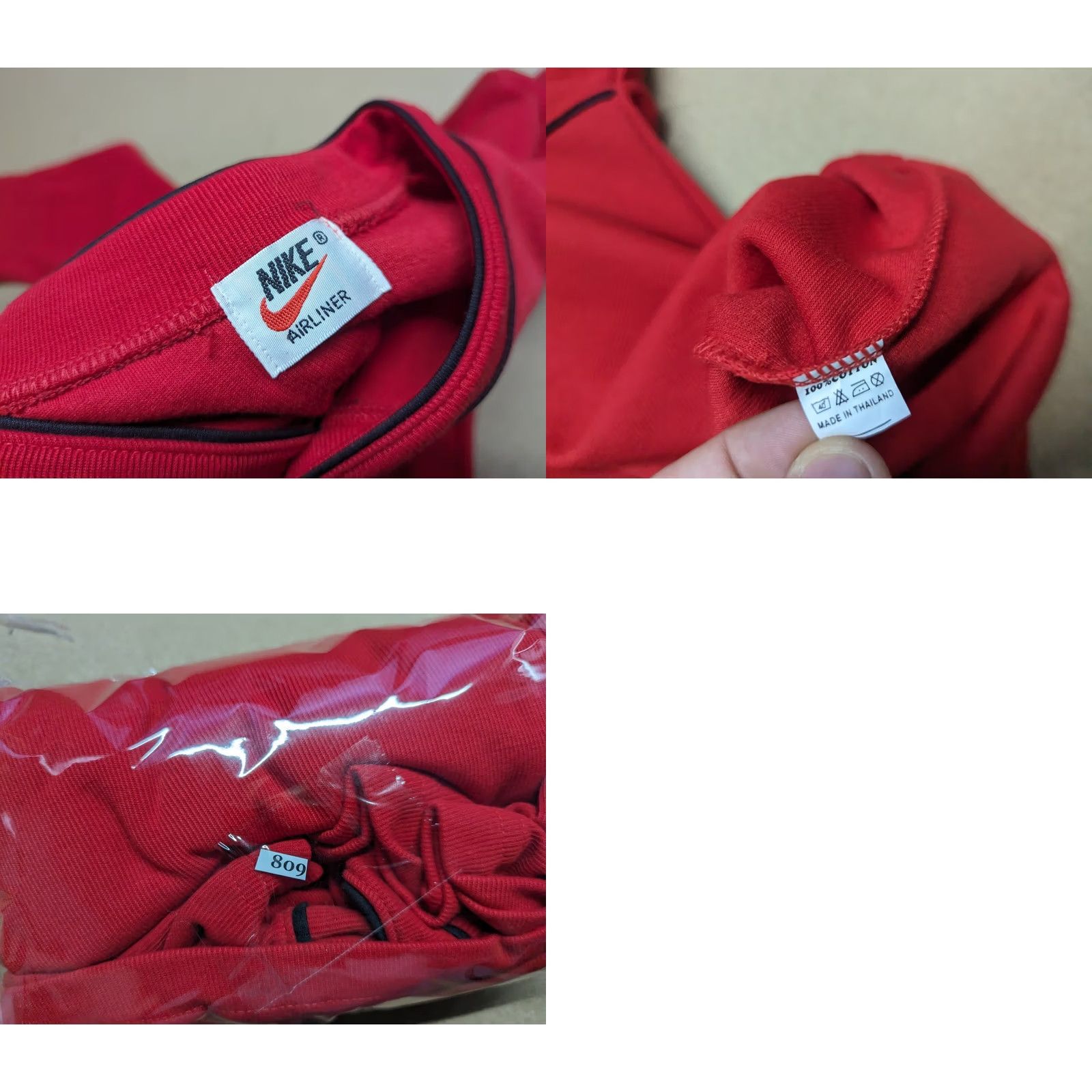 Nike VINTAGE Nike Airliner Golf Shirt Mens L Red Long Sleeves Size US L / EU 52-54 / 3 - 8 Thumbnail