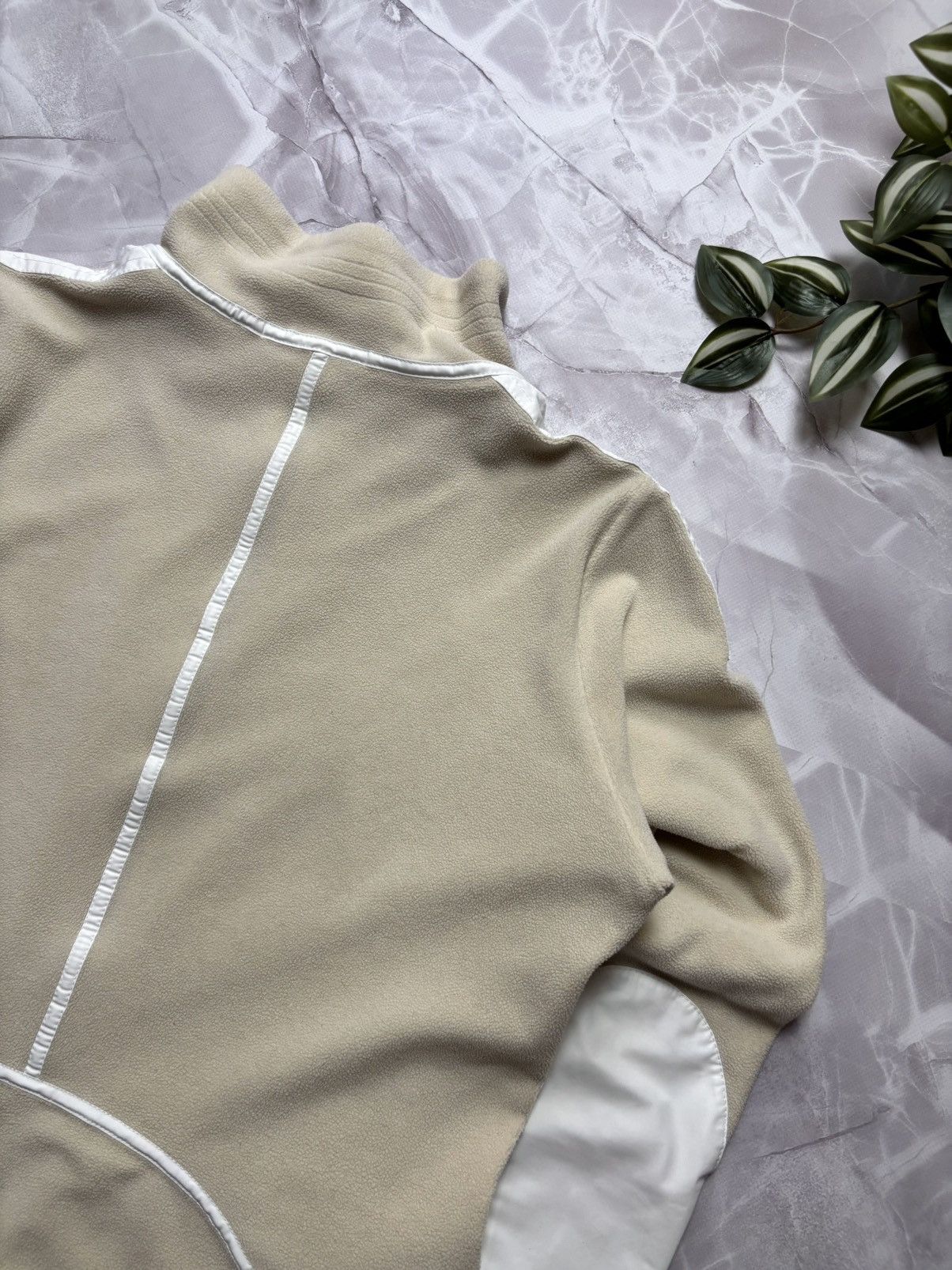 Frauenschuh × Vintage FRAUENSCHUH Womens Fleece Jacket Full Zip Beige Size XL Size XL / US 12-14 / IT 48-50 - 8 Thumbnail