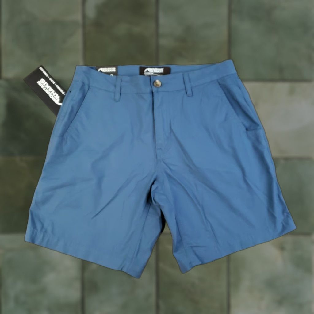 Mountain Khakis VINTAGE Mountain Khakis Shorts Mens Size 30 Blue Stretch Poplin Classic Fit Lightweight Size US 30 / EU 46 - 1 Thumbnail