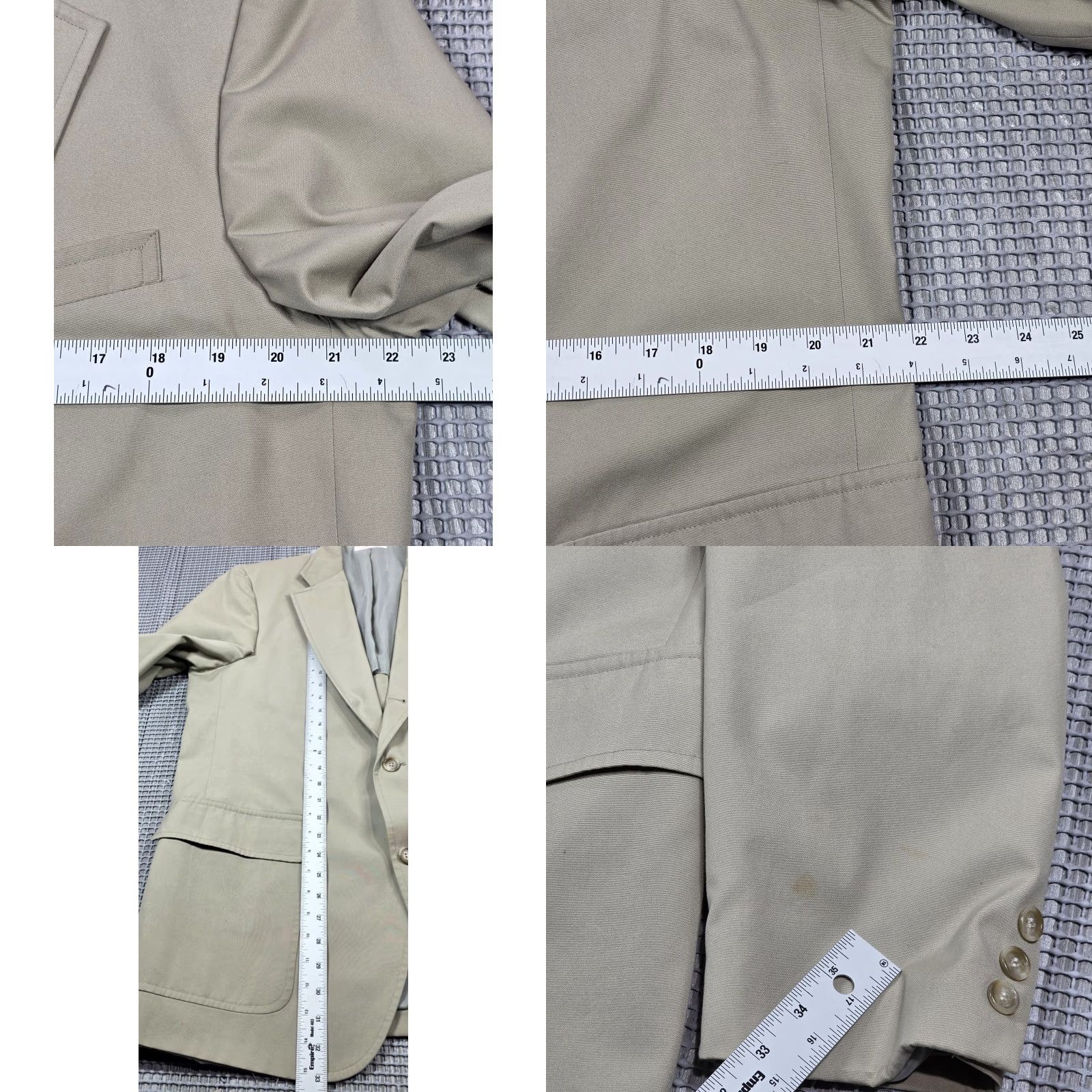 Brooks Brothers VINTAGE Brooks Brothers Blazer Mens 44 Beige Washable Sport Coat Made USA 80s Size 44R - 10 Thumbnail