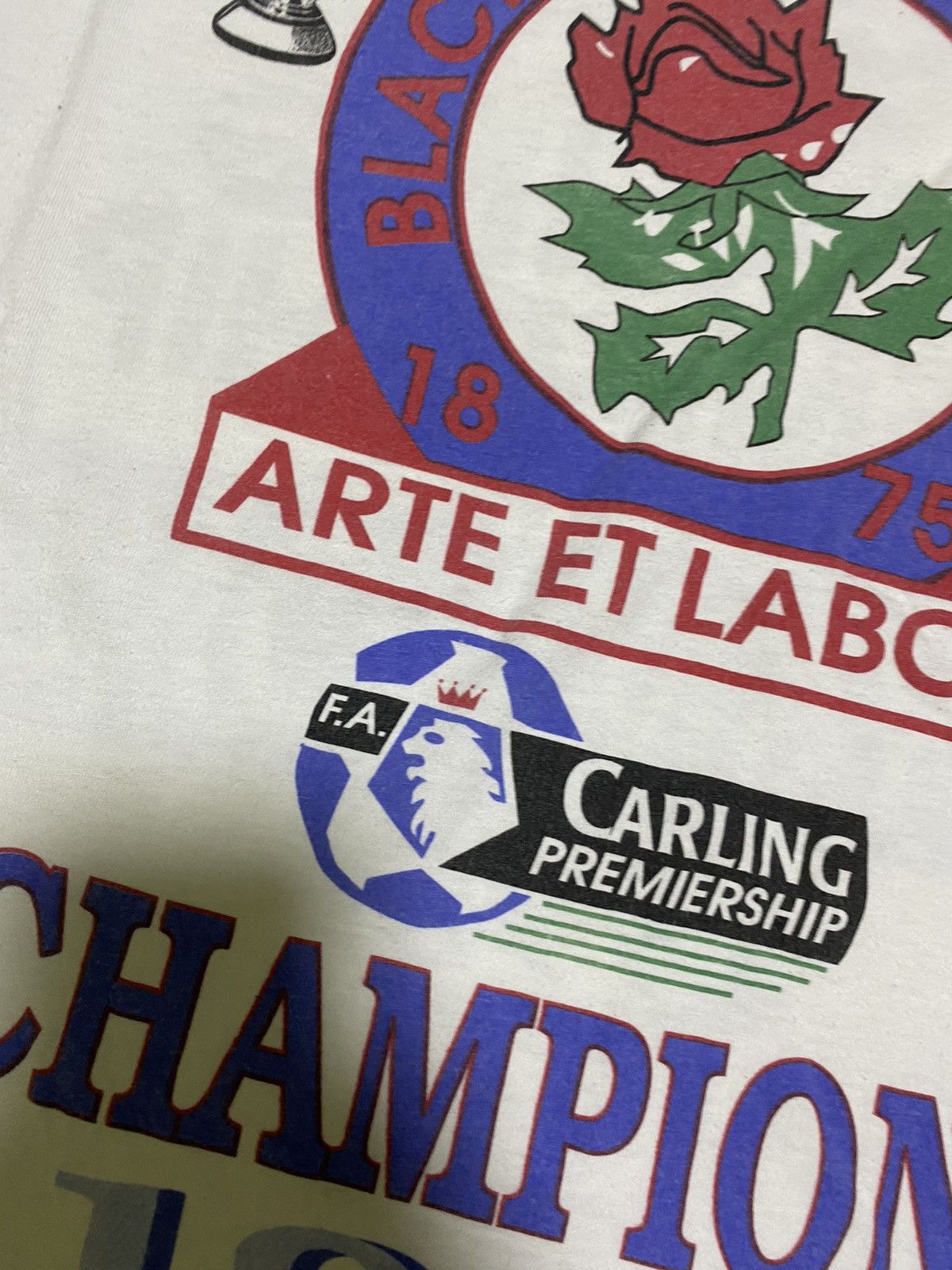 Vintage Vintage ‘95 Blackburn Rovers Carling Premiership Champs Tee Size US XL / EU 56 / 4 - 5 Thumbnail