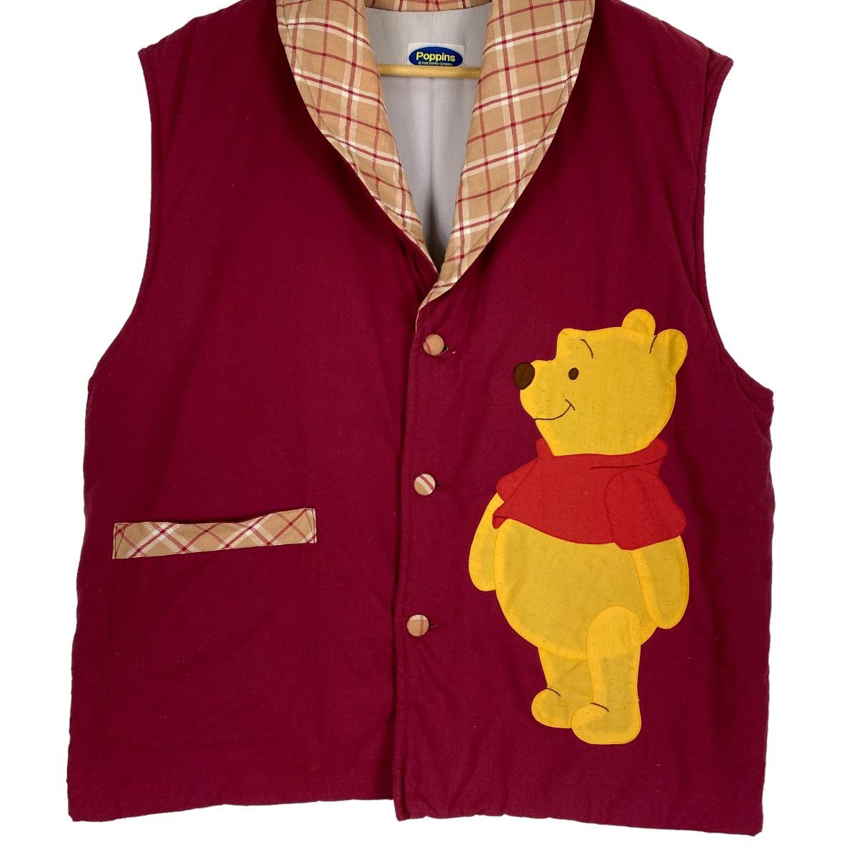 Japanese Brand Vintage 90s Pooh Big Logo Vest Size US M / EU 48-50 / 2 - 5 Thumbnail