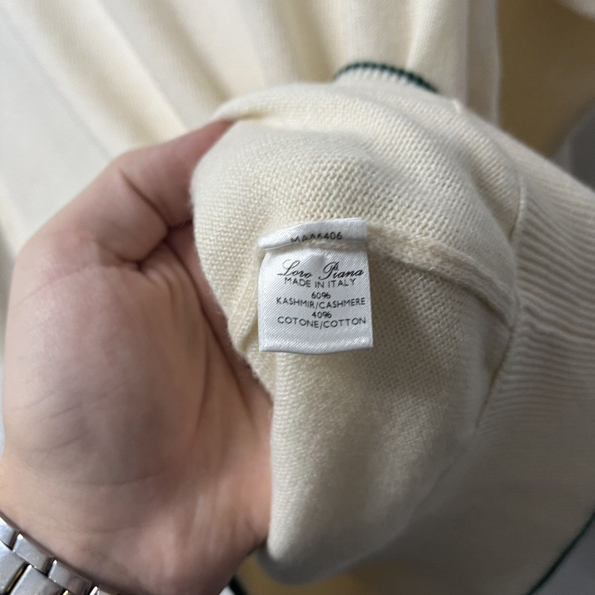 Loro Piana Loro Piana Black Sweatshirt Mini Logo Old Money Kashmir Size US L / EU 52-54 / 3 - 12 Thumbnail