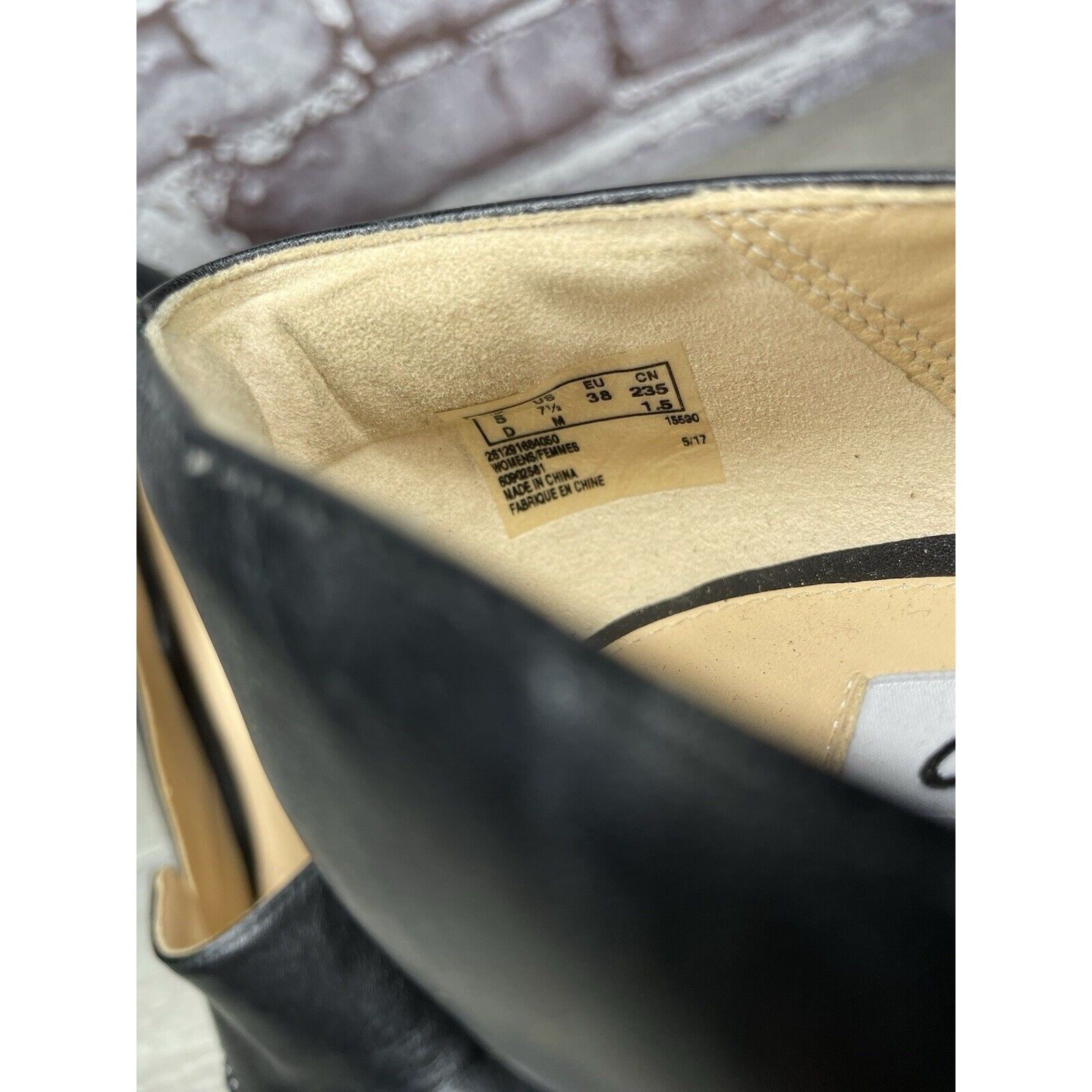 Clarks Clarks Plus Cushion Black Leather Almond High Heeled Shoes W Size US 7.5 / IT 37.5 - 14 Thumbnail