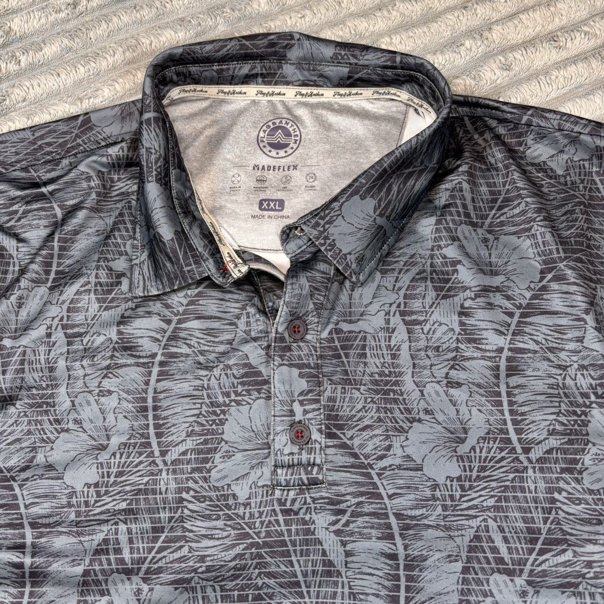 Flag & Anthem Flag & Anthem Montauk Botanical Performance UPF Polo 2XL Size US XXL / EU 58 / 5 - 9 Thumbnail
