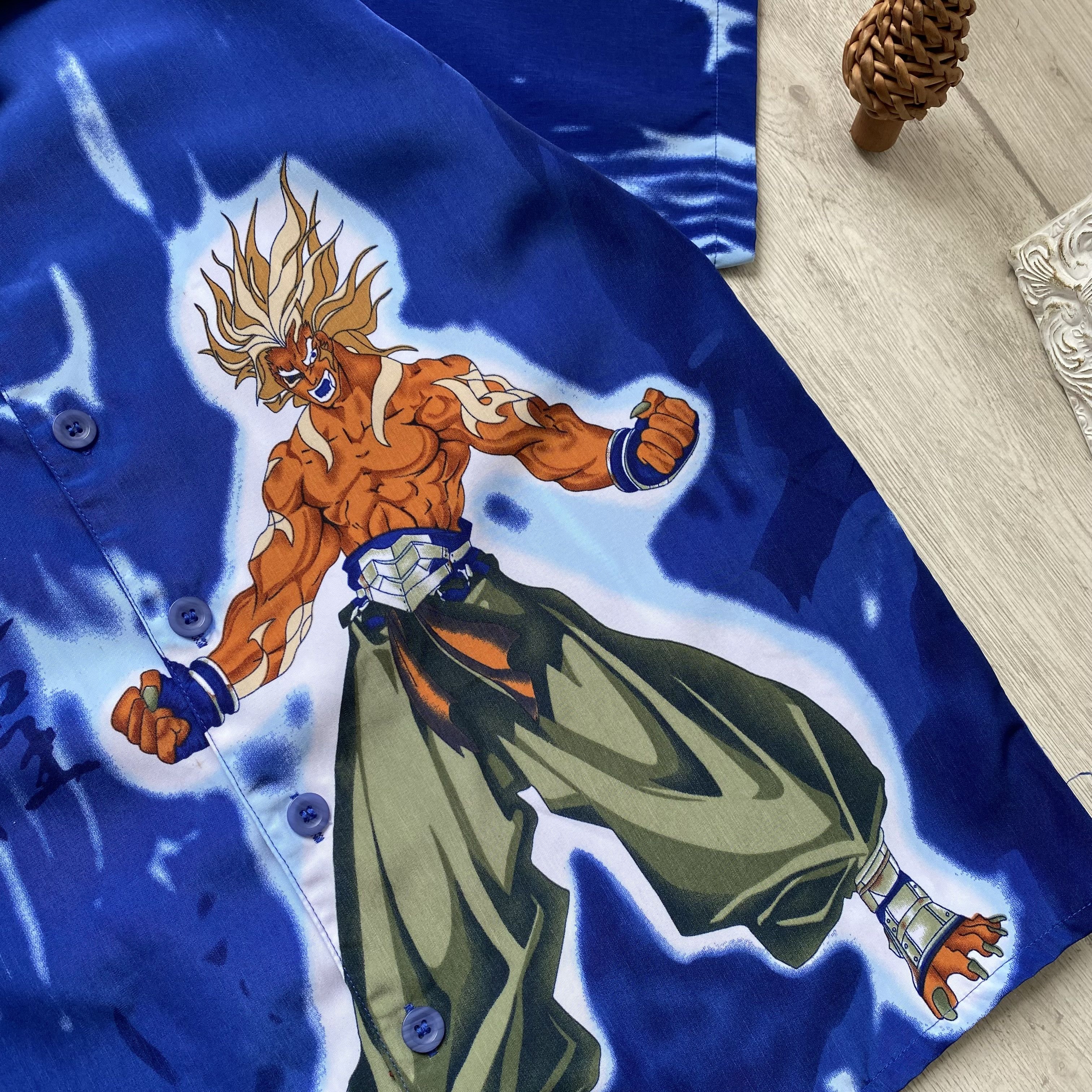 Anime 🈳 Vintage 90s Anima Japanese Crazy Shirt Hawaii big Logo Size US S / EU 44-46 / 1 - 5 Thumbnail