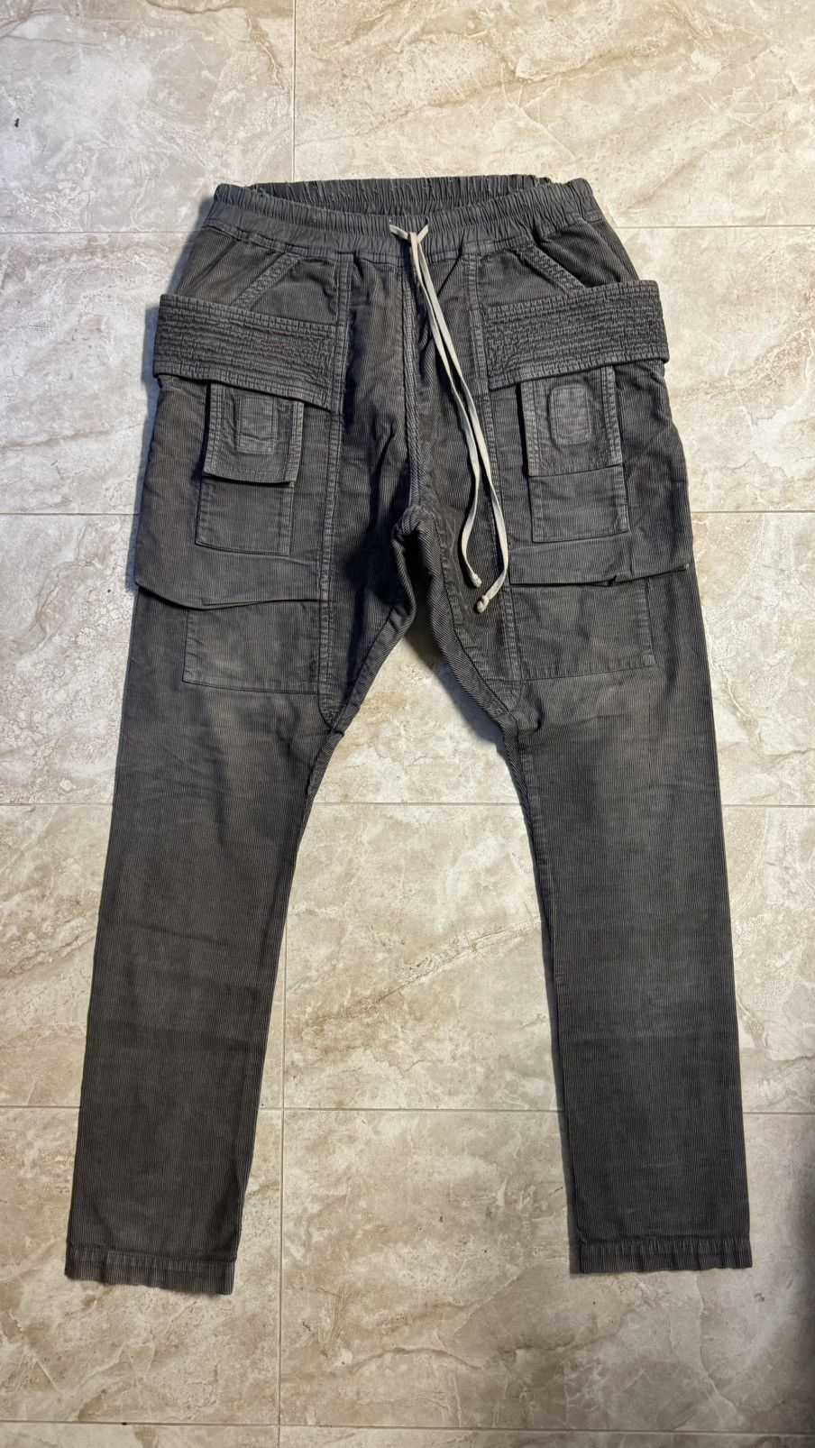Rick Owens Rick Corduroy Creatch Cargos Size US 32 / EU 48 - 1 Thumbnail