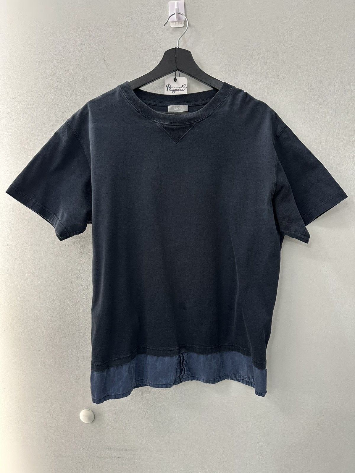 Dior Navy Dior Tee Oblique Size US XL / EU 56 / 4 - 1 Thumbnail