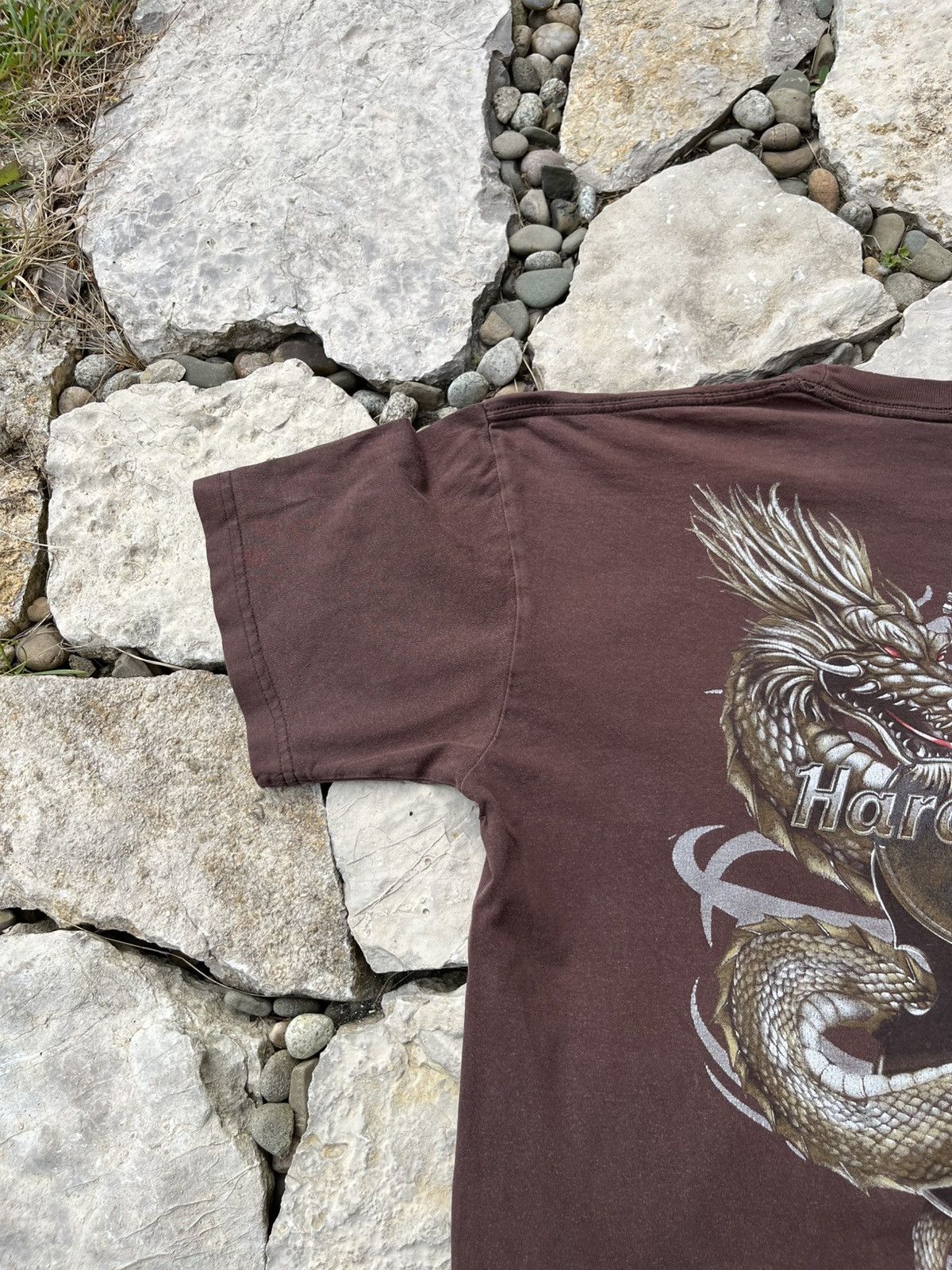 Hard Rock Cafe × Japanese Brand Vintage Hard Rock Cafe Gran Canaria washed dragon y2k tee Size US L / EU 52-54 / 3 - 18 Thumbnail