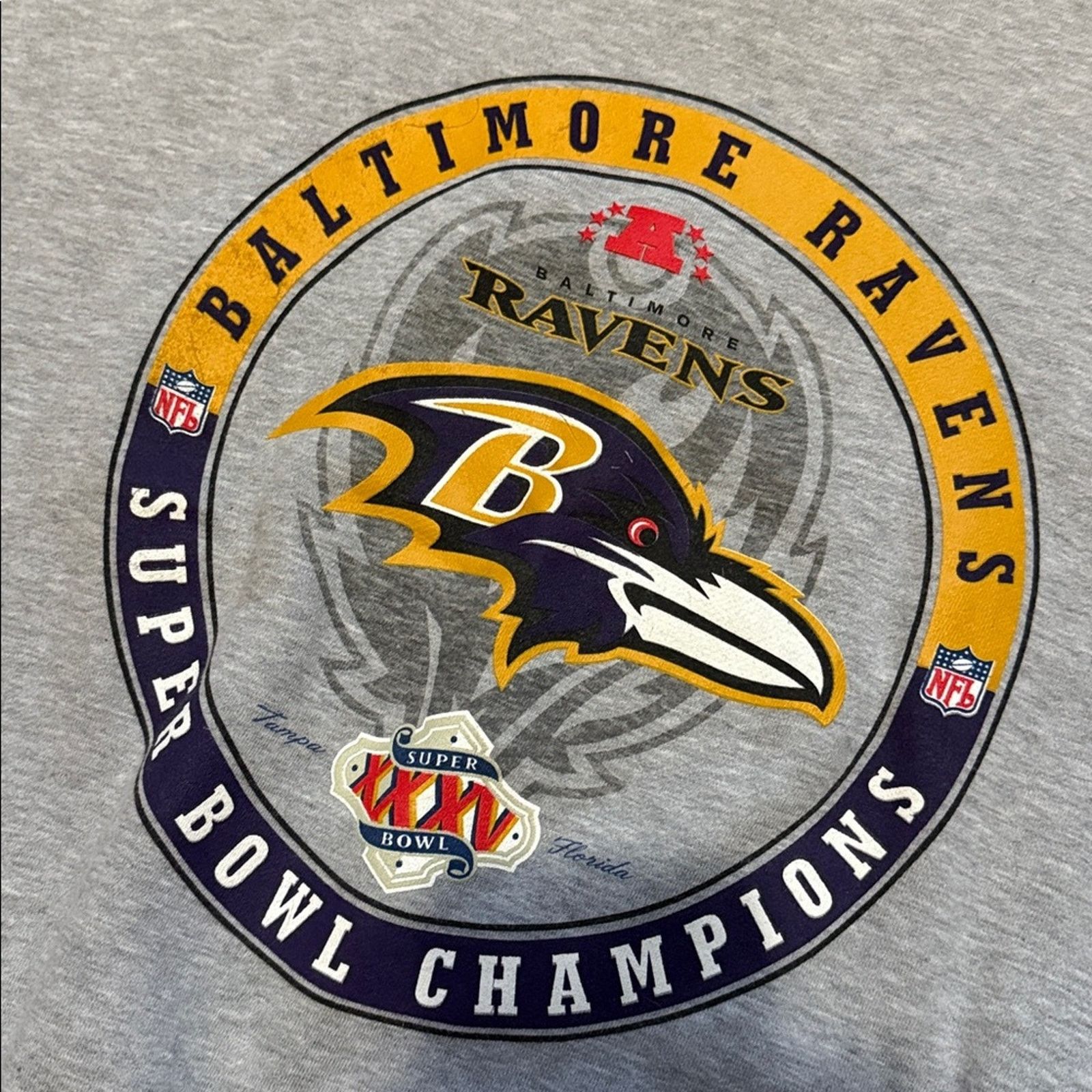 Nike 2001 Nike Baltimore ravens Super Bowl Champions Sweatshirt Size US L / EU 52-54 / 3 - 3 Thumbnail