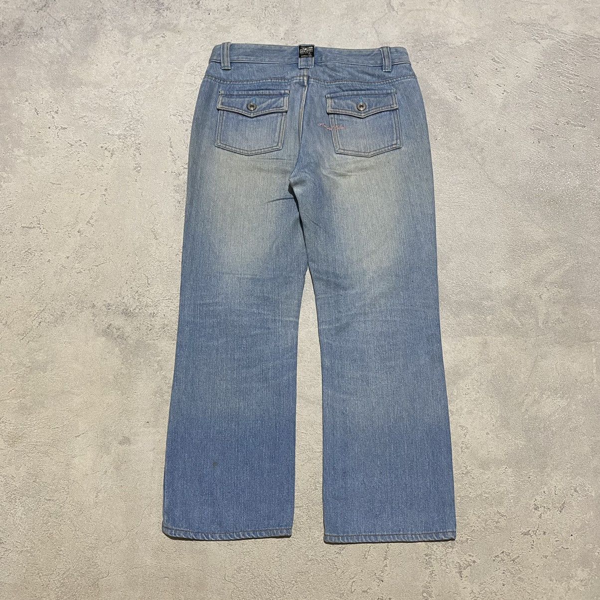 Angel Blue Angel Blue Distressed Patch Jeans Pants Size 31" - 4 Thumbnail