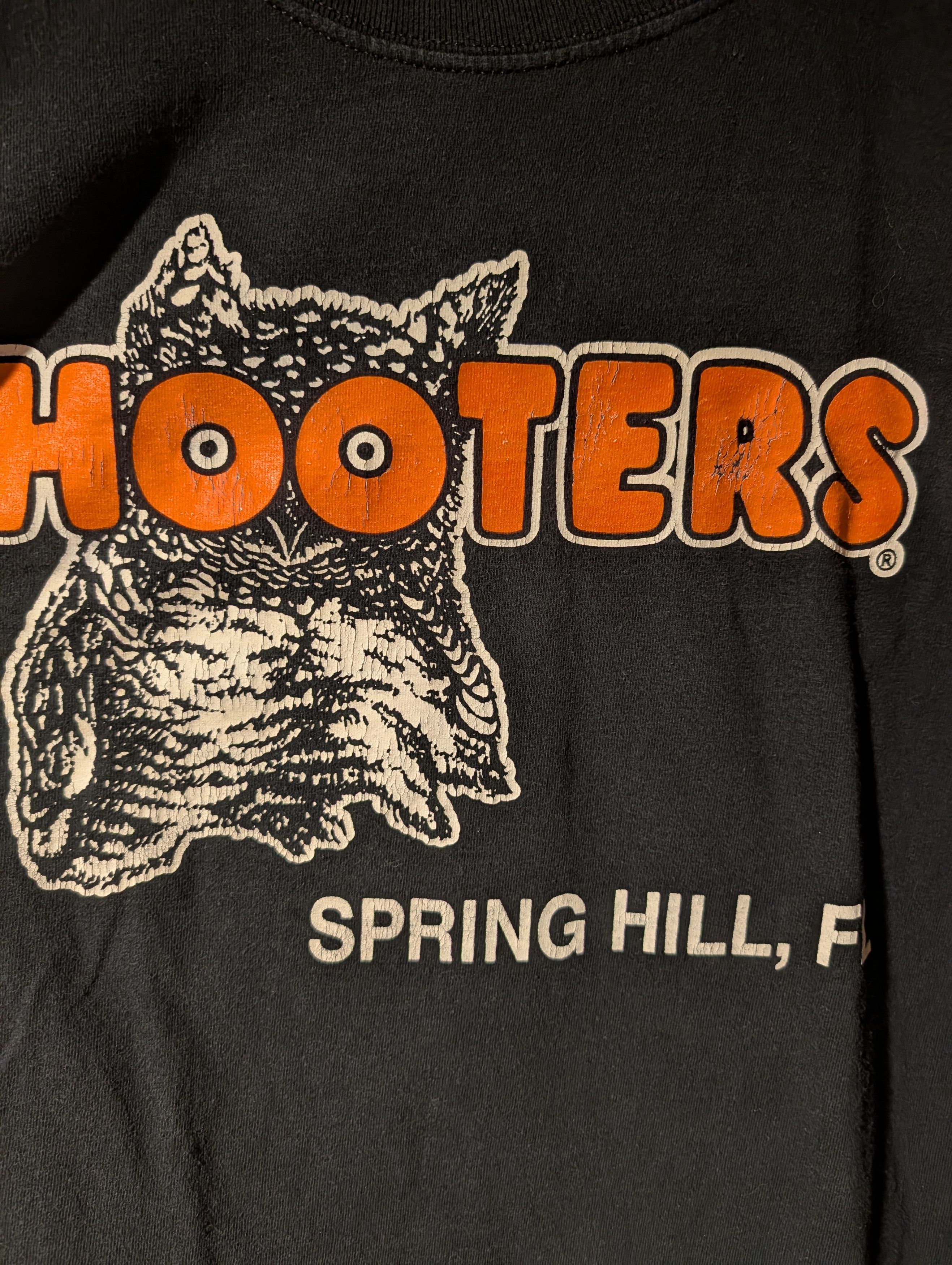 Gildan VTG Hooters Spring Hill Florida Owl Long Sleeve T Shirt Size US M / EU 48-50 / 2 - 2 Thumbnail