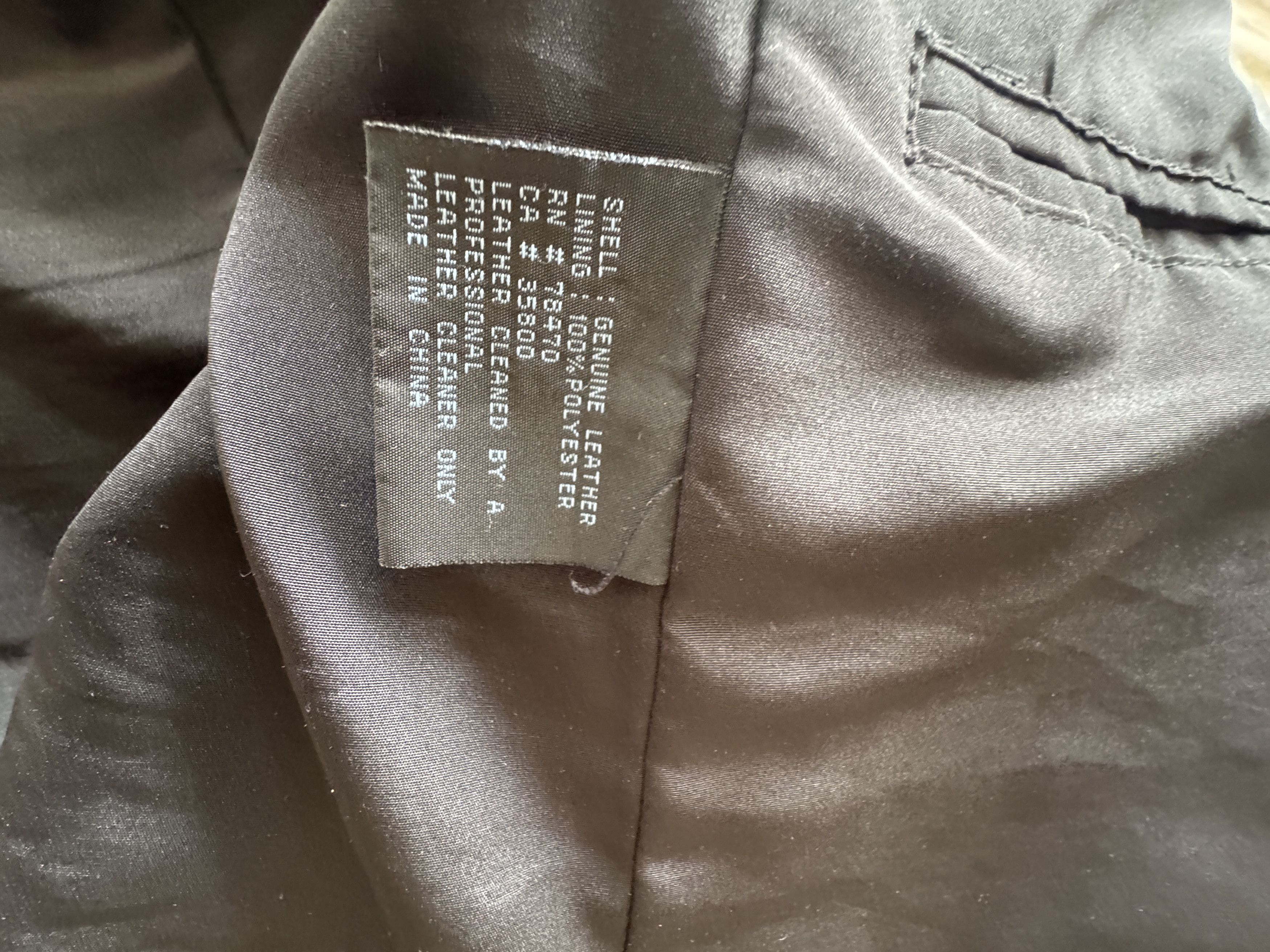 Kenneth Cole Tailored Genuine Leather Blazer w/pockets Size US L / EU 52-54 / 3 - 8 Thumbnail