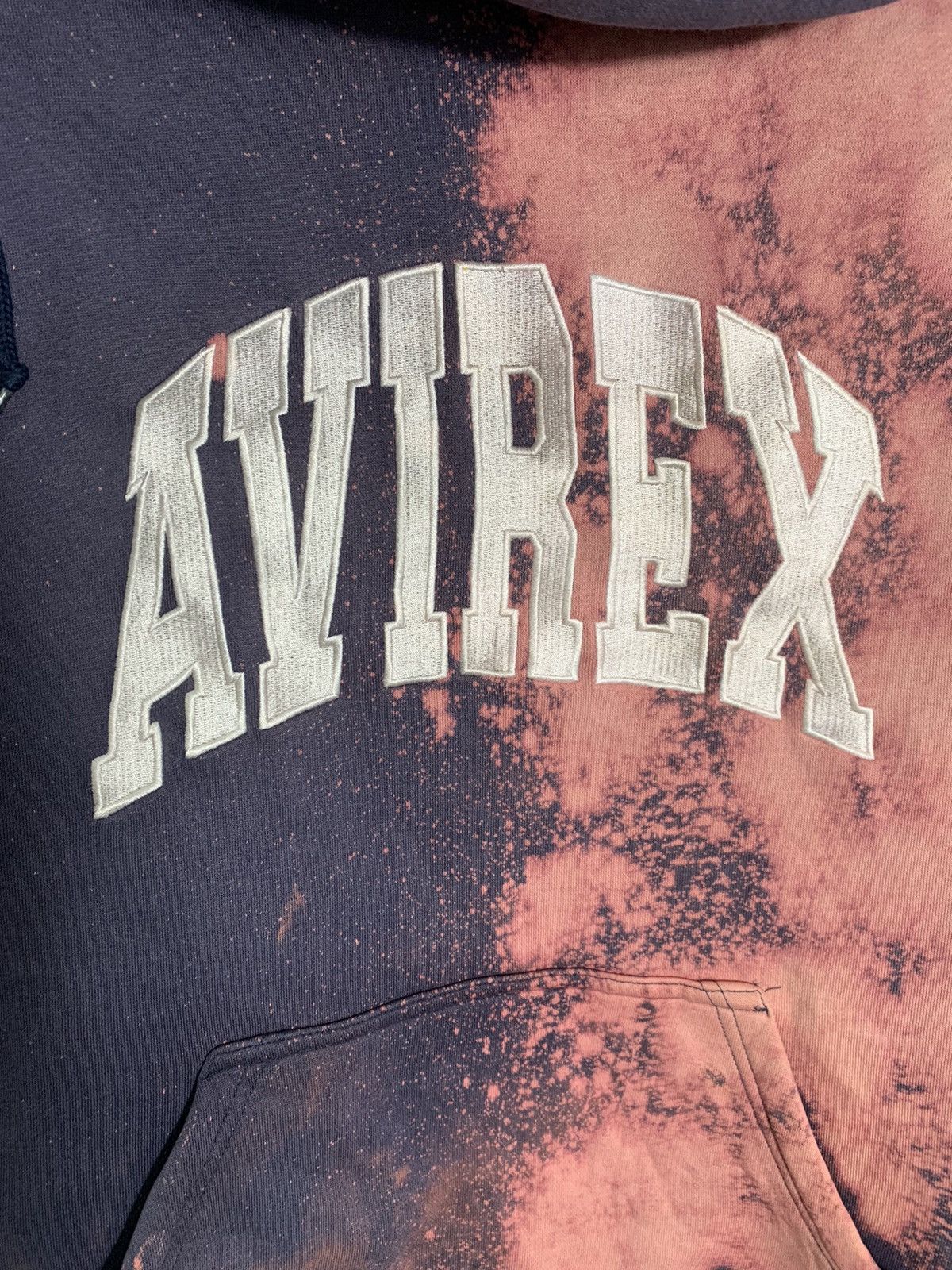 Vintage Avirex Hoodie spellout Two tone Size US M / EU 48-50 / 2 - 8 Thumbnail
