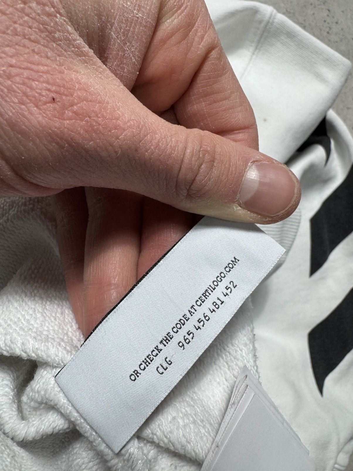 Off-White Off-White Mona Lisa Luxury Big Logo Hoodie White Size XS Size US XS / EU 42 / 0 - 10 Thumbnail