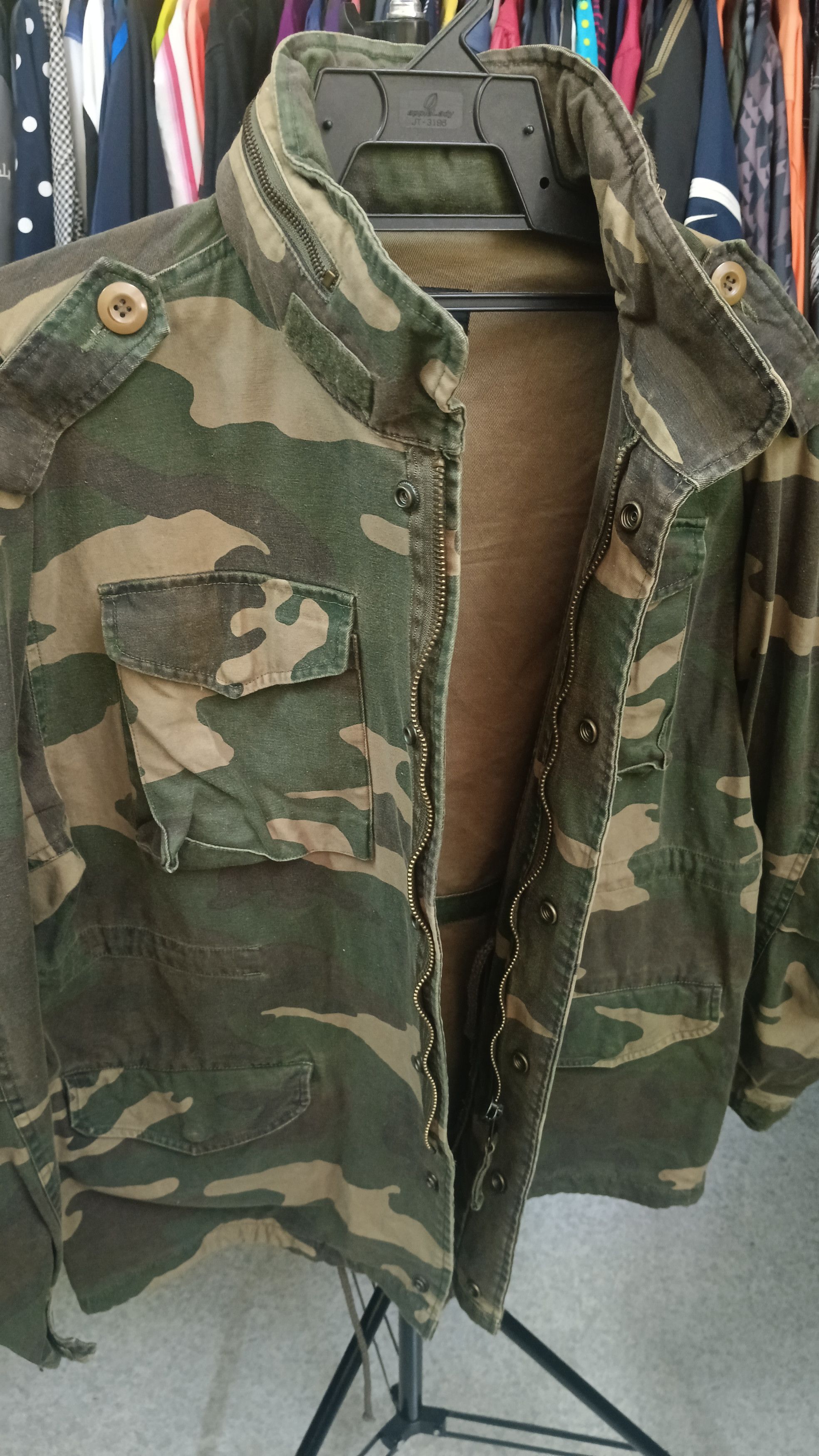 Japanese Brand 🔥 Doghouse Green Camo Parka Jacket Size US M / EU 48-50 / 2 - 3 Thumbnail
