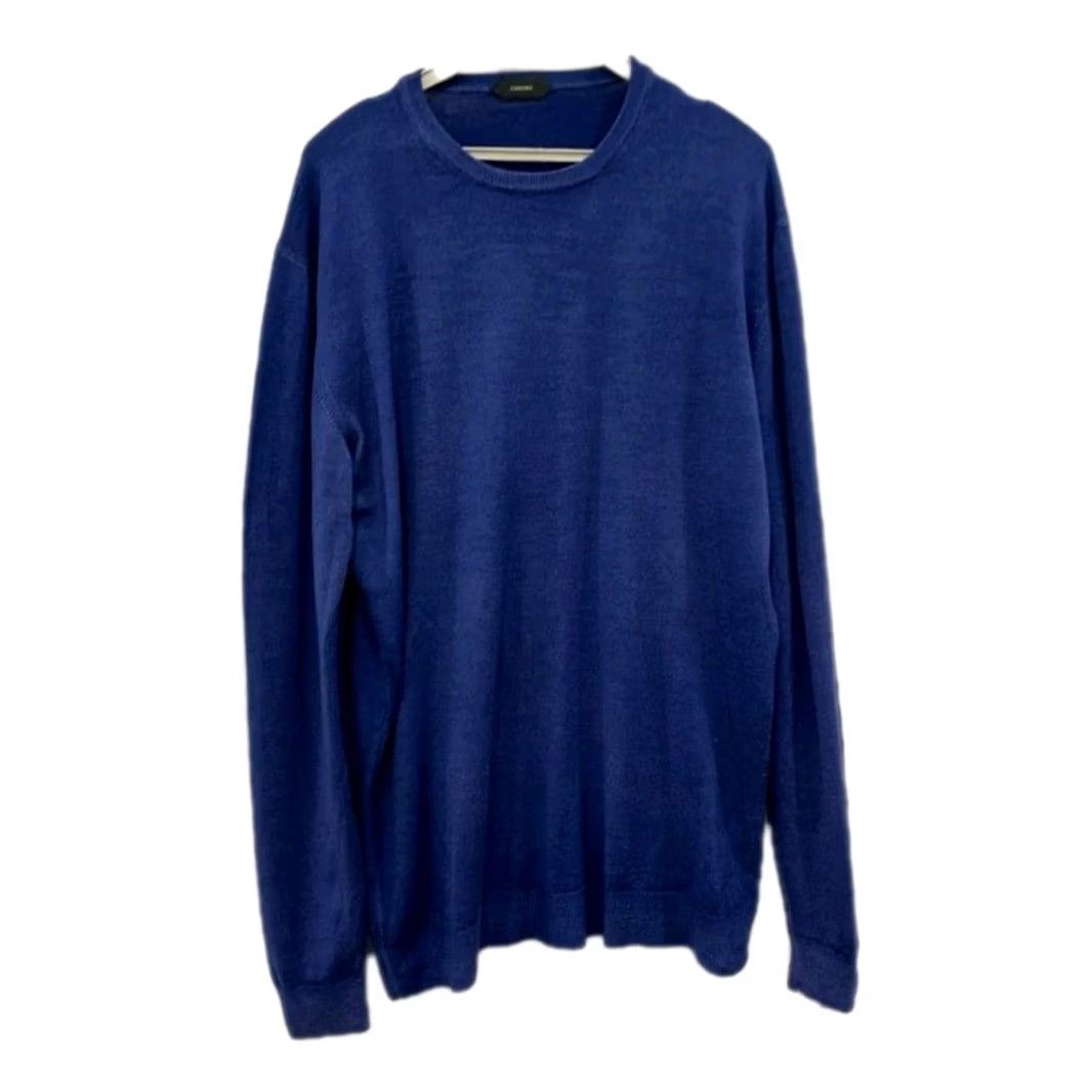 Zanone VINTAGE Zanone Royal Blue Crewneck Sweater Large Adult Wool Slowear Authentic Italian Luxe Pullover Mens Size US L / EU 52-54 / 3 - 2 Thumbnail