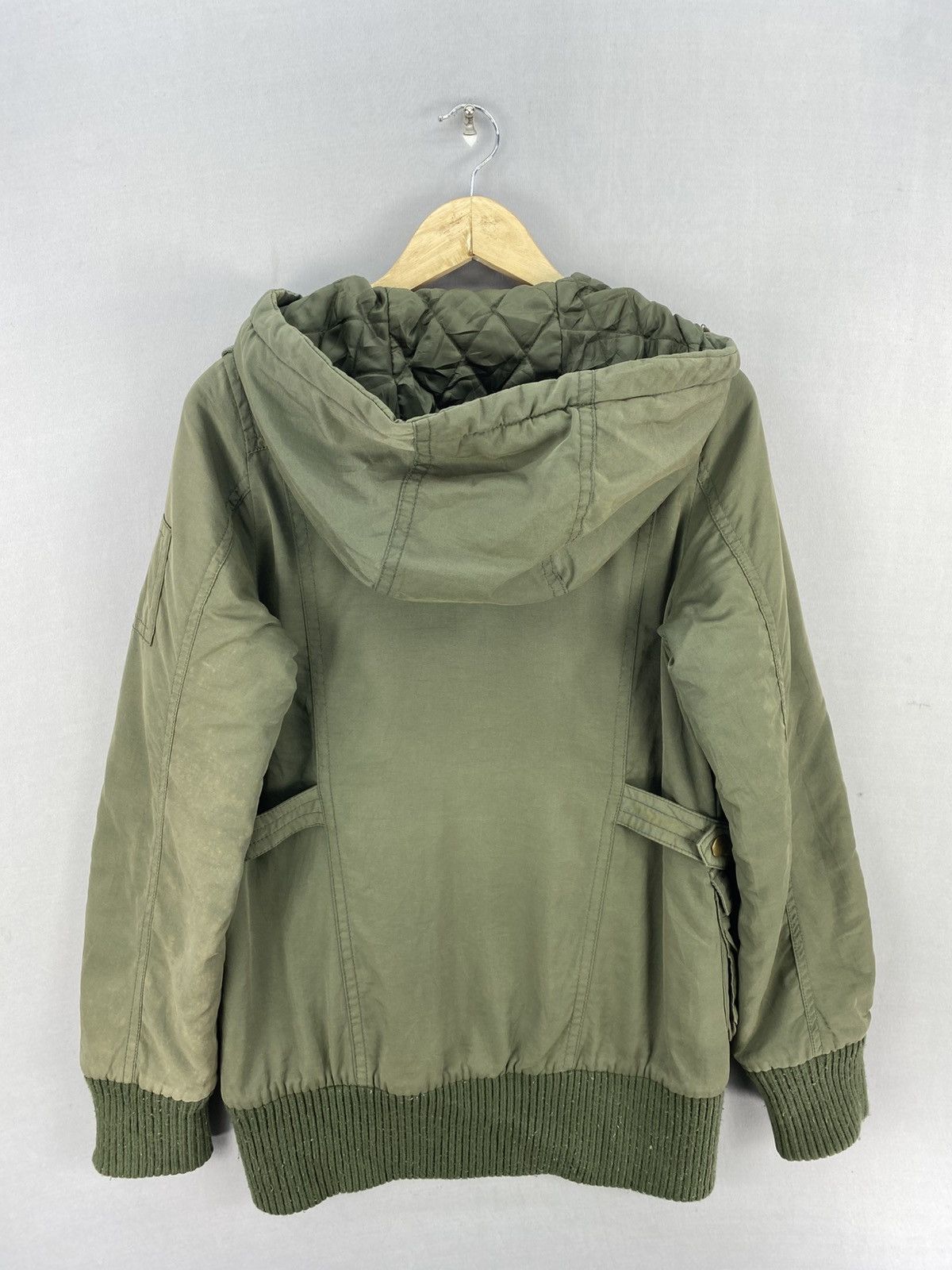 Japanese Brand Vintage Y2K Ozoc Parka Long Bomber Jacket Size XXS / US 00 / IT 34 - 4 Thumbnail