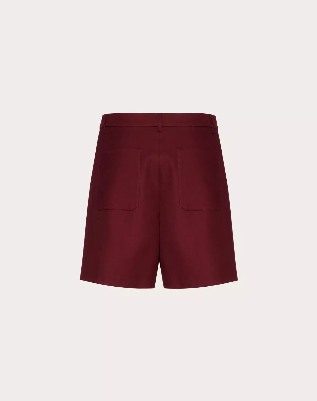 Valentino oc11z0725 Lightweight Double Cotton Shorts in Dark Red Size US 32 / EU 48 - 2 Thumbnail