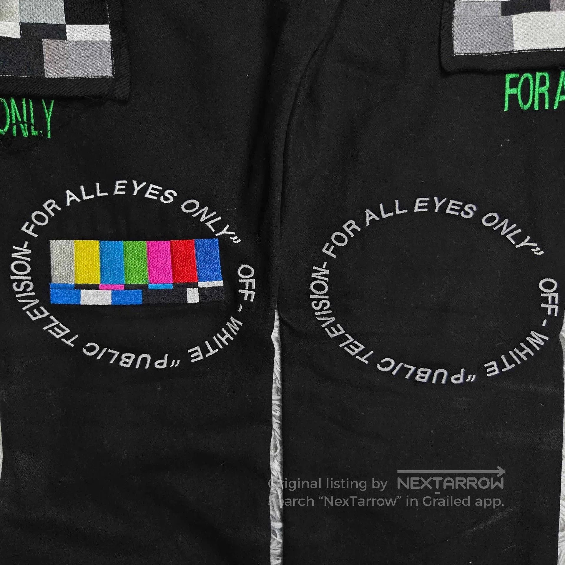 Off-White off white x ev bravado embroidered denim pants. Size US 32 / EU 48 - 8 Thumbnail
