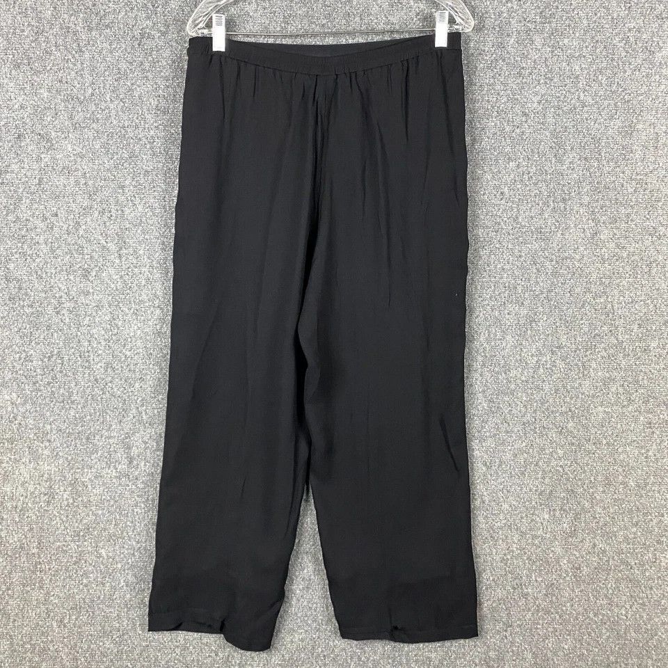 Other David Dart Pants Trousers Women's Medium Black 100% Rayon Size 32" / US 10 / IT 46 - 6 Thumbnail