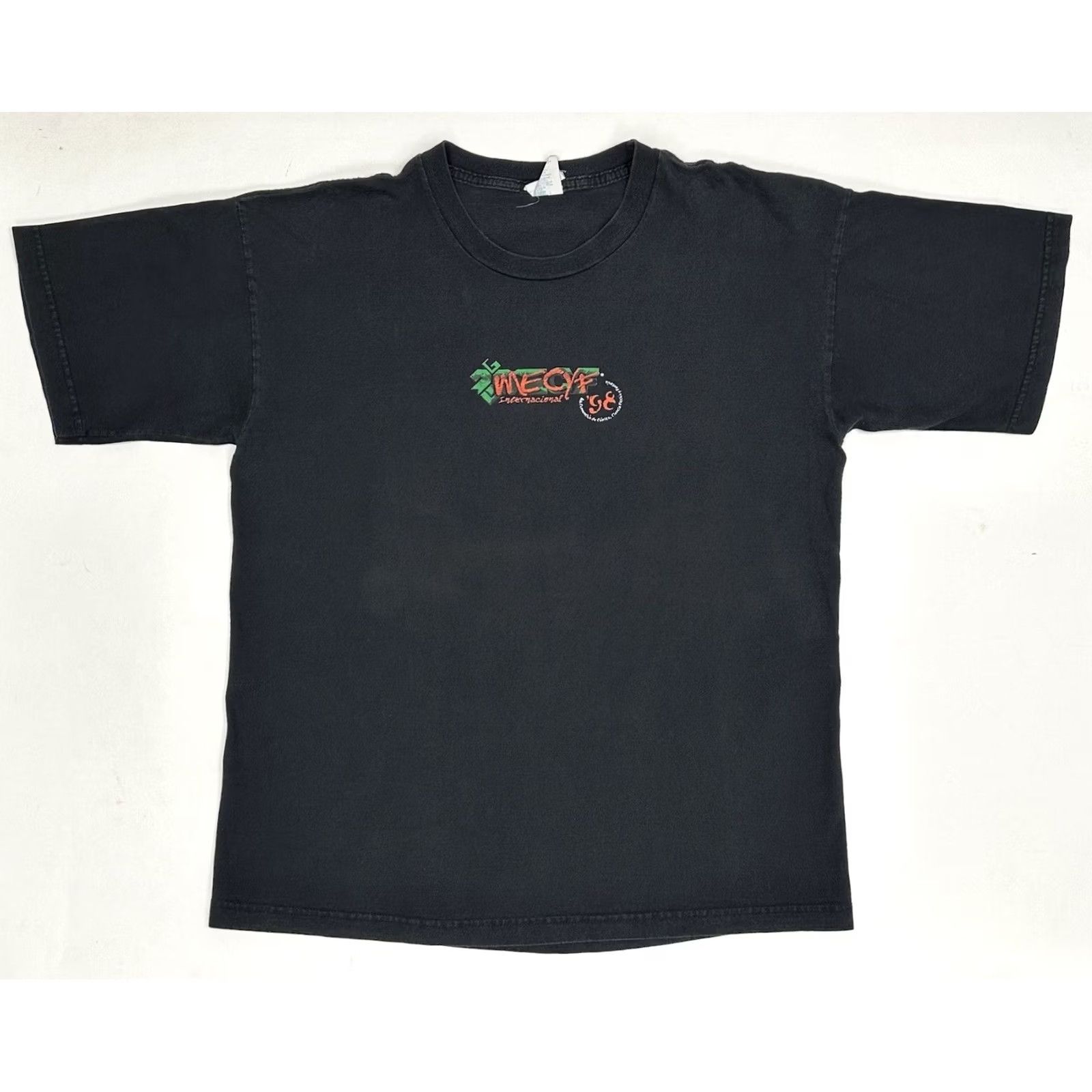 Vintage VINTAGE Clabeck 1998 Mecyf International 4th Science Fiction and Fantasy Comics Convention Tee Shirt Black XL Men Size US XL / EU 56 / 4 - 2 Thumbnail