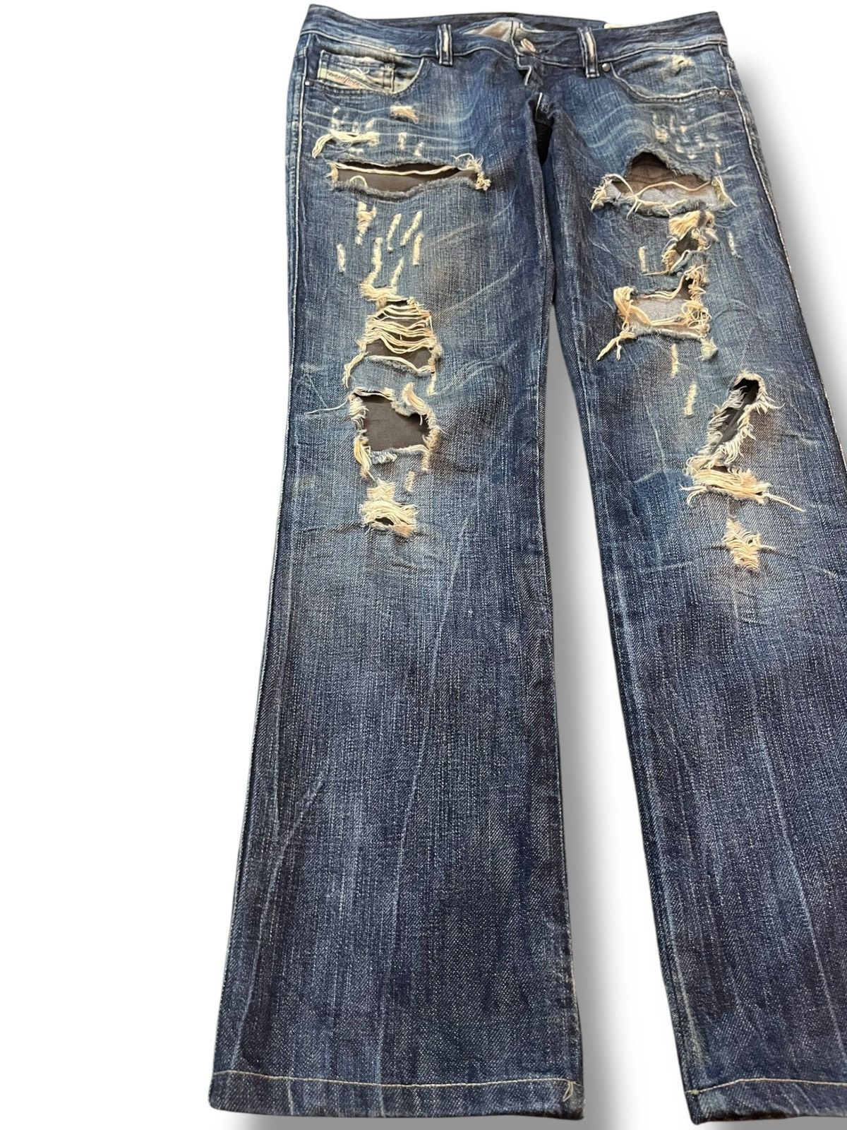 Diesel Vintage Diesel Lhela Ripped Distressed Denim Size US 31 - 3 Thumbnail