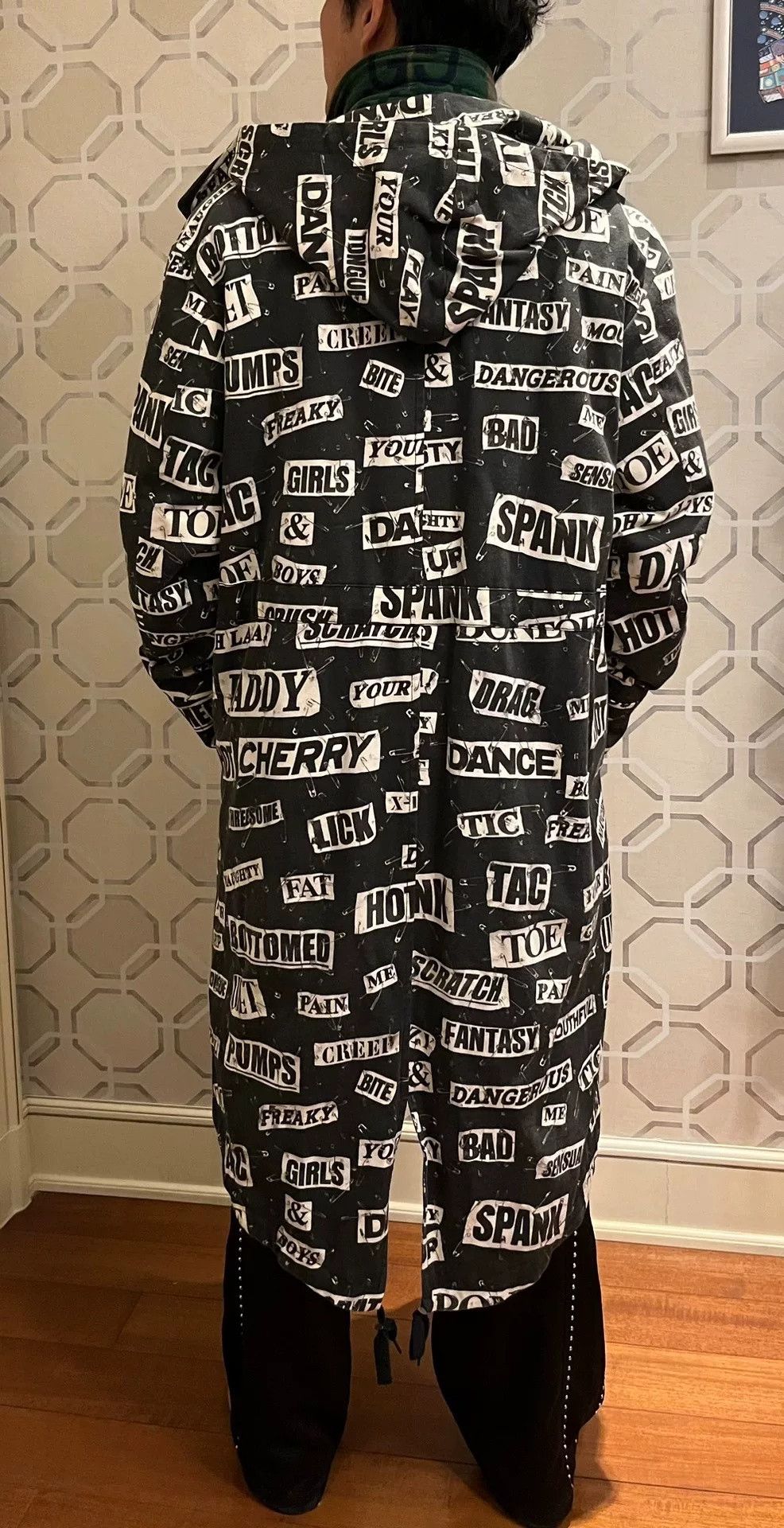 Moschino Moschino Slogan Print Parka Coat Size US S / EU 44-46 / 1 - 8 Thumbnail