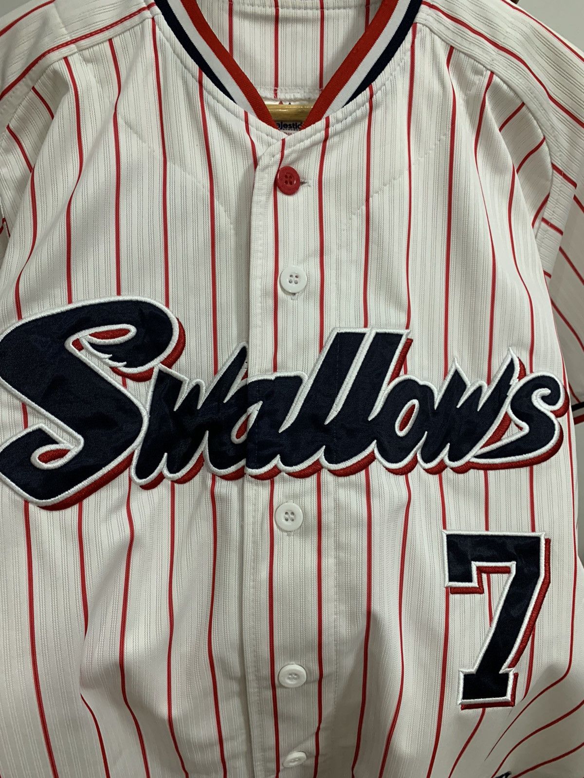 MLB × Majestic Swallows Nagaoka Baseball Jersey Size US S / EU 44-46 / 1 - 6 Thumbnail