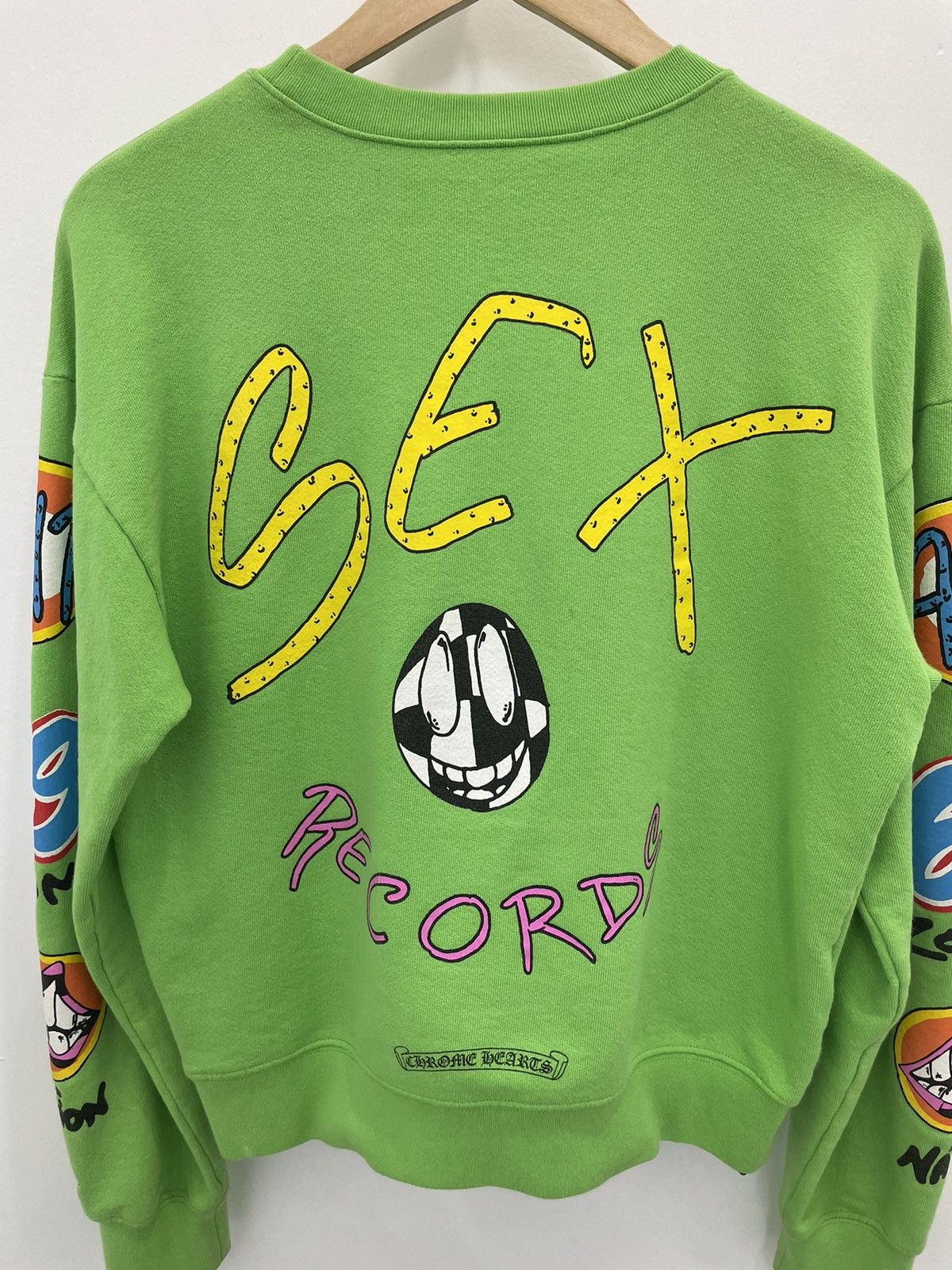 Chrome Hearts Chrome Hearts Matty Boy Sex Records Lime green Sweatshirt Size US S / EU 44-46 / 1 - 6 Thumbnail