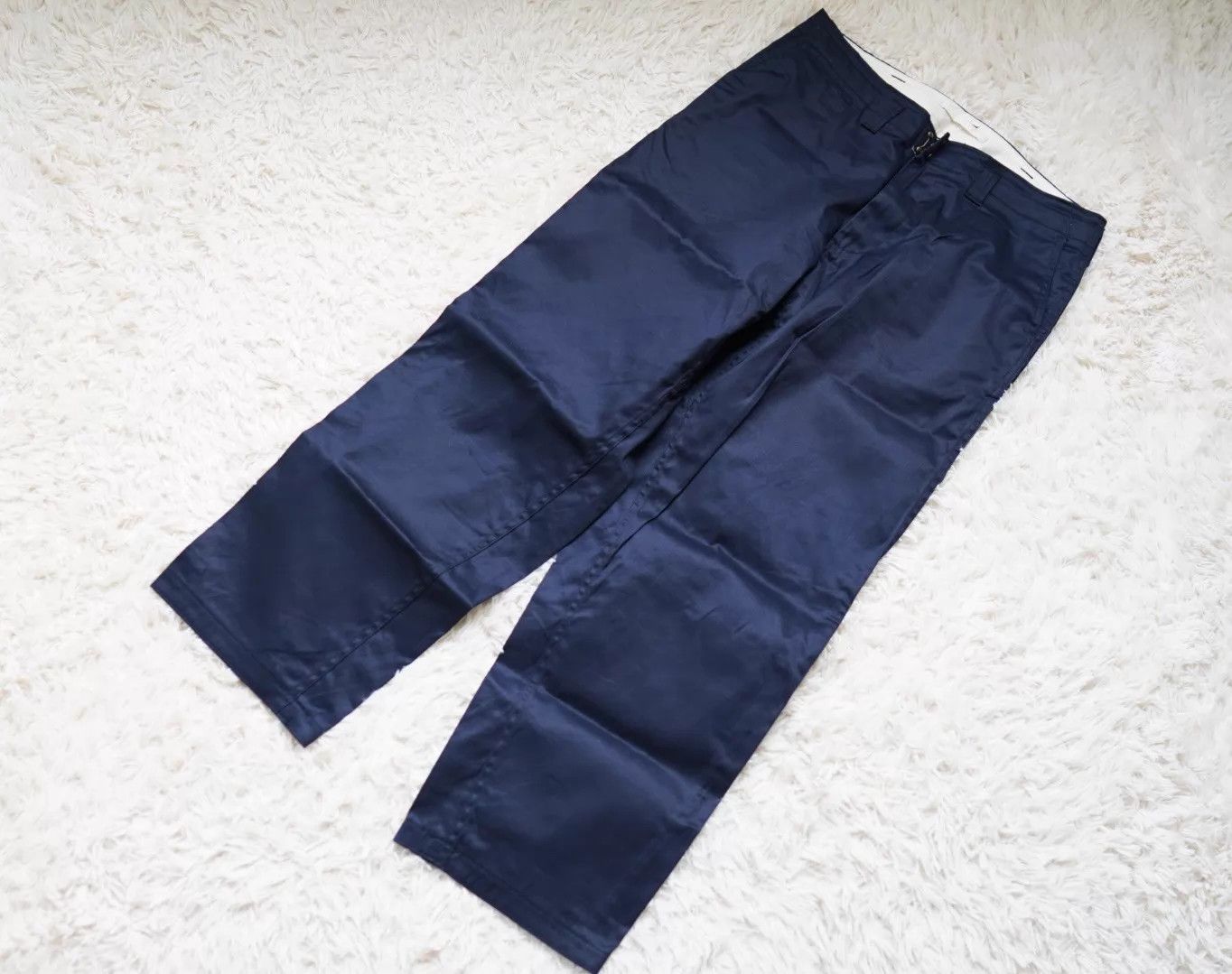 Nanamica nanamica Hi-Waist Twill Straight Pants Deep Indigo 34 S Japan Size US 34 / EU 50 - 1 Thumbnail