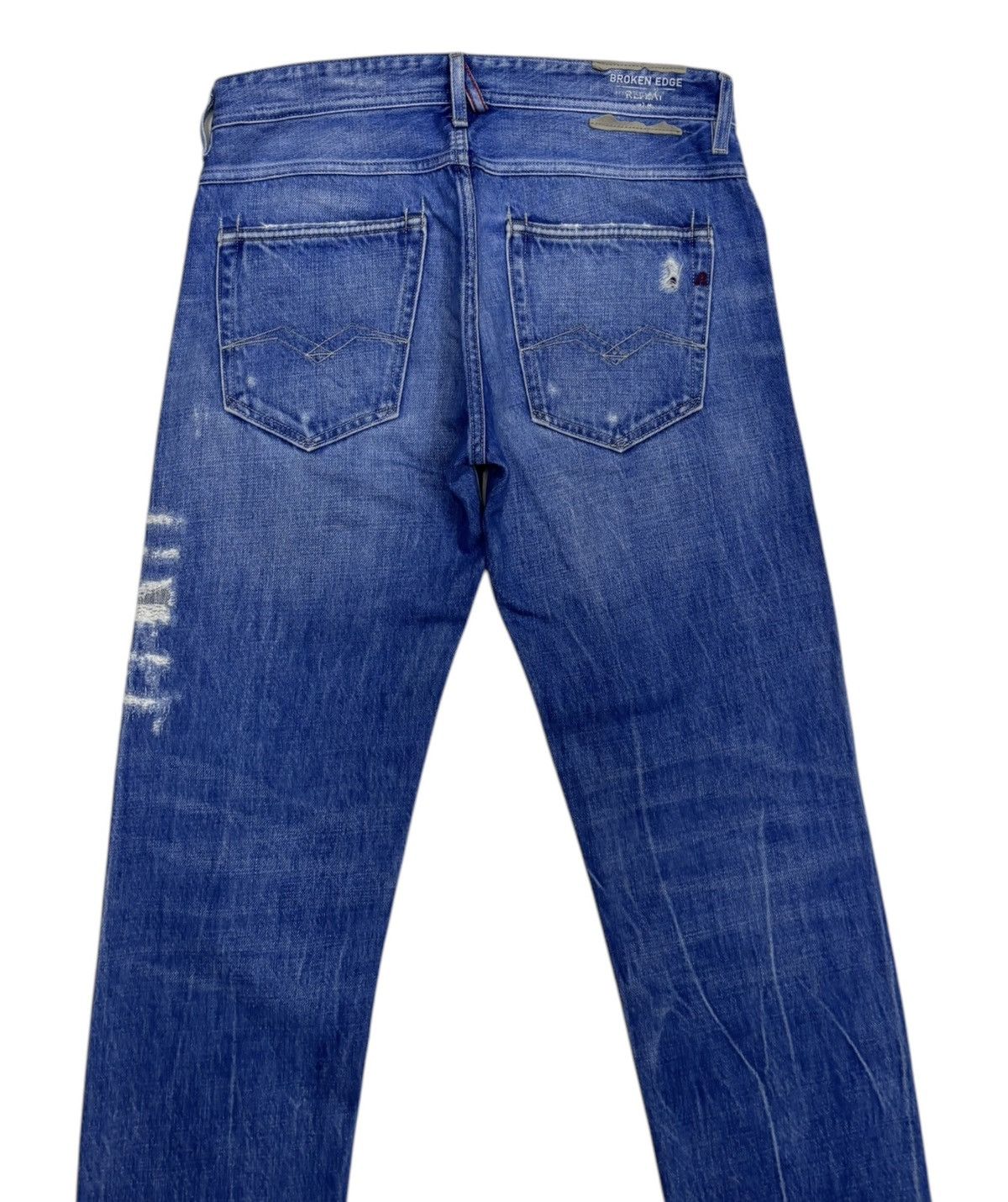 If Six Was Nine × Le Grande Bleu (L.G.B.) × Replay Vintage Replay Broken Edge Selvedge Denim Release Hem Jeans Size US 32 / EU 48 - 7 Thumbnail