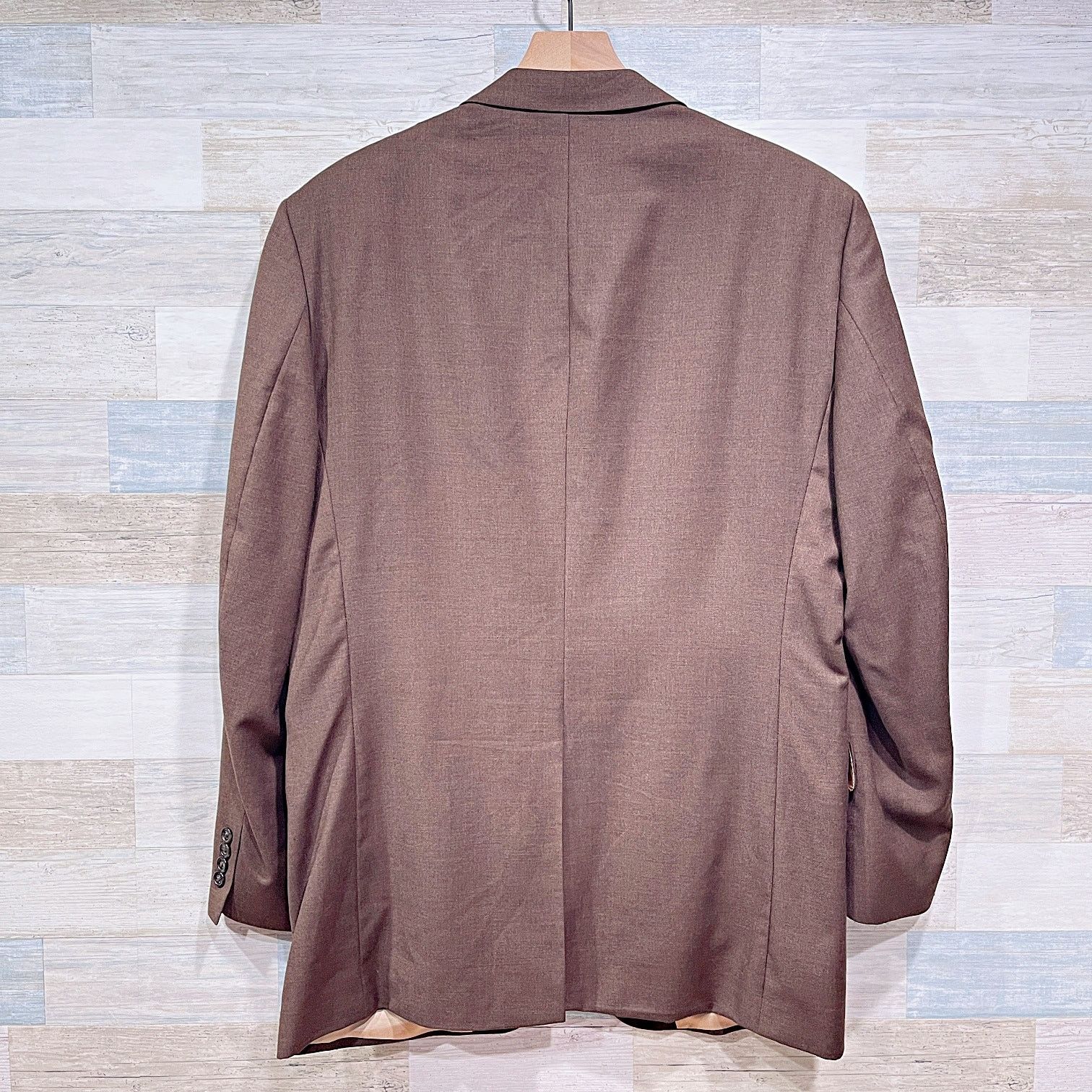 Jos. A. Bank Jos A Bank Wool 2 Piece Suit Brown Mens 43L Jacket 37L Pants Size 42L - 6 Thumbnail