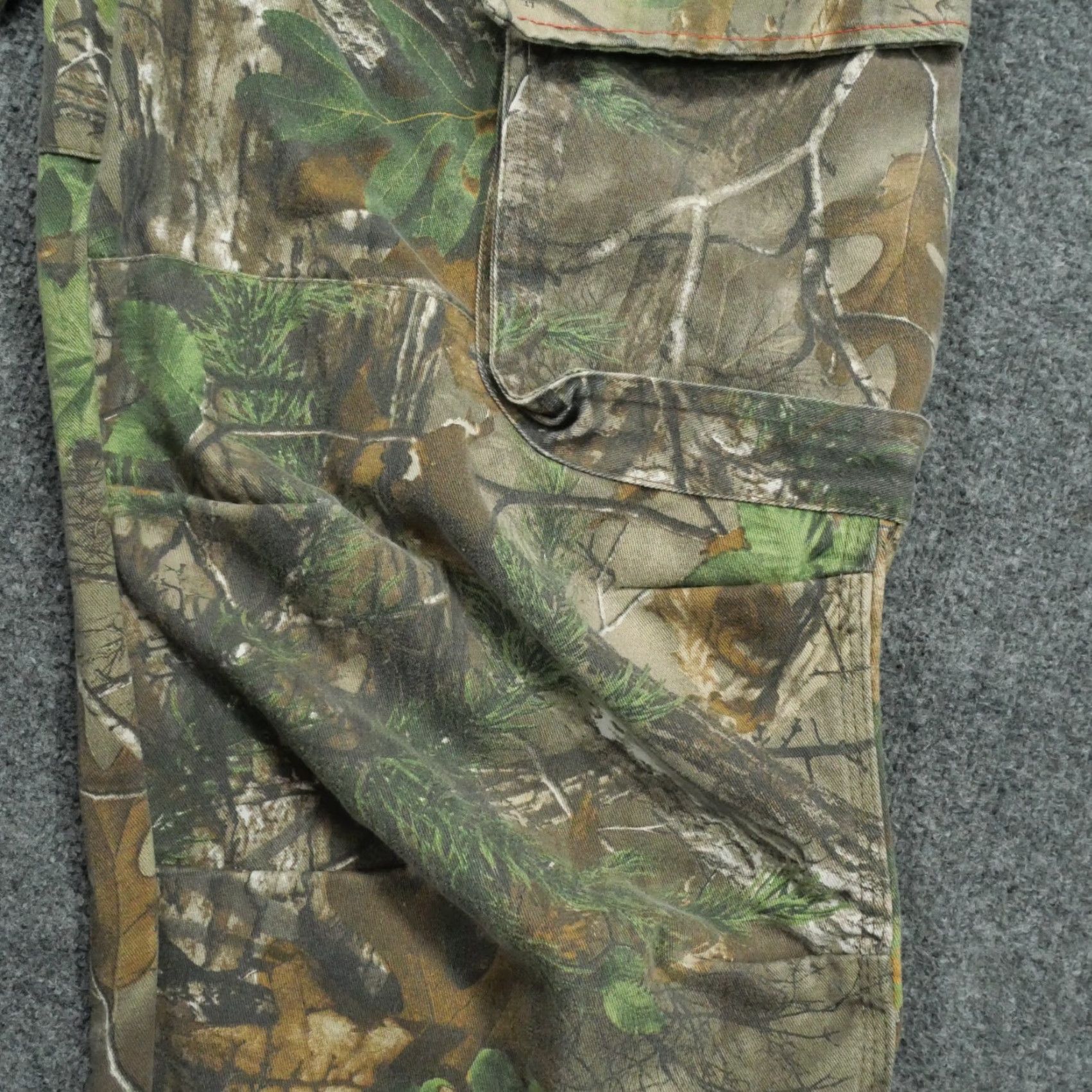 Doublet VINTAGE RedHead Pants Mens Large Green Brown Camouflage Double Knee Cargo Silent Hide Size US 34 / EU 50 - 5 Thumbnail
