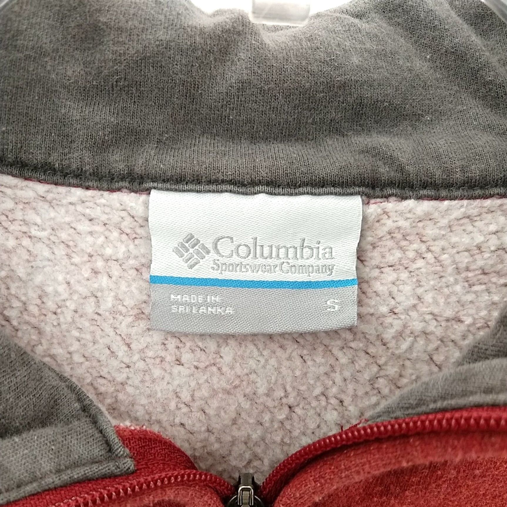 Vintage Columbia Men's Sz Small 1/4 Zip Fleece Sweater Red Fleeced lined Size US S / EU 44-46 / 1 - 6 Thumbnail