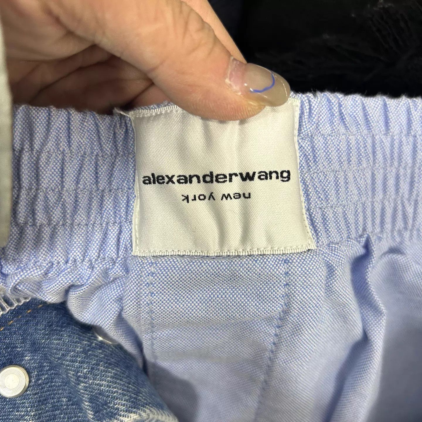 Alexander McQueen Alexander Wang Light Blue Washed Distressed Fringe Denim Size 25" / US 0 / IT 36 - 3 Thumbnail