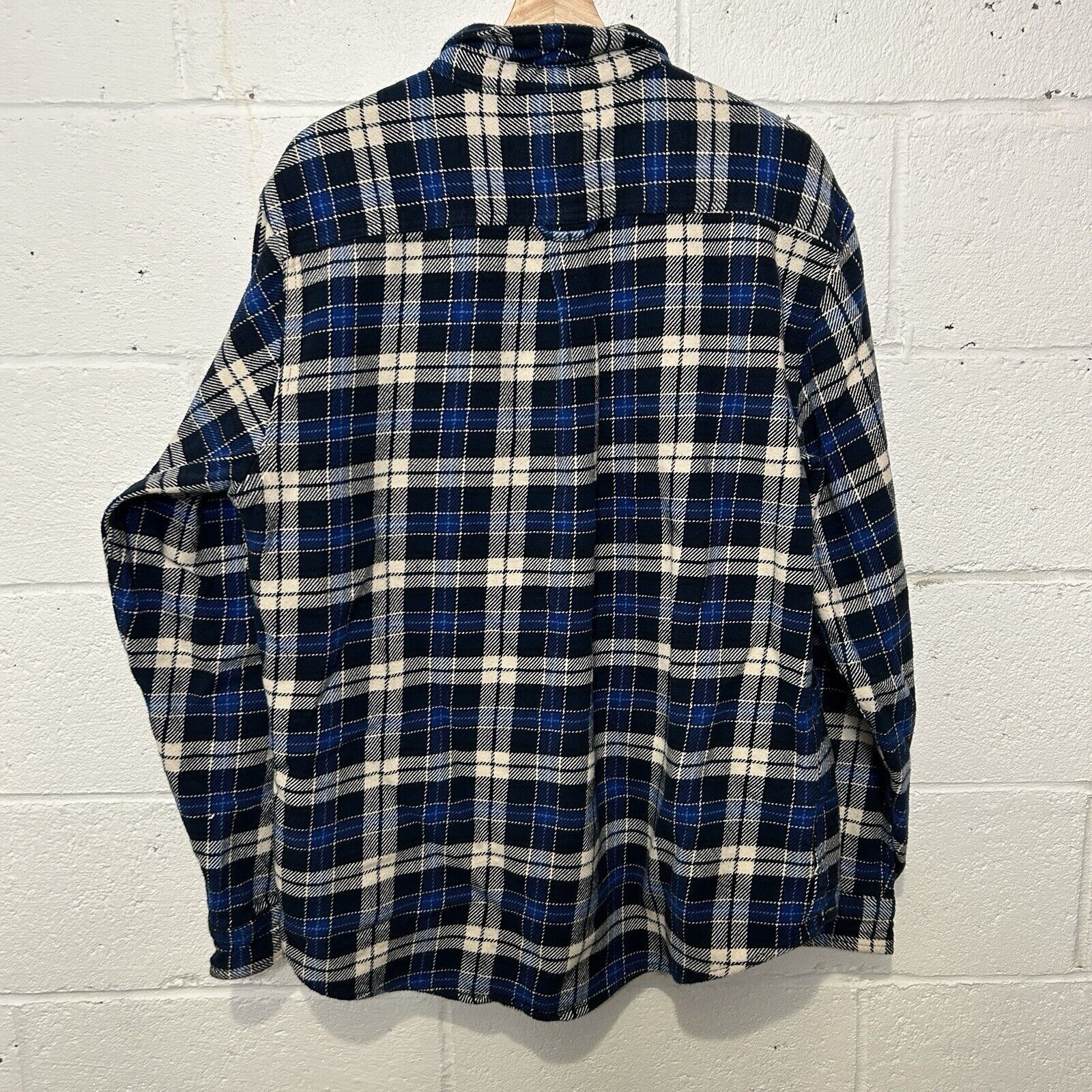 Orvis Orvis Heavy Flannel Plaid Button-Up “Blue White” Size US XL / EU 56 / 4 - 2 Thumbnail