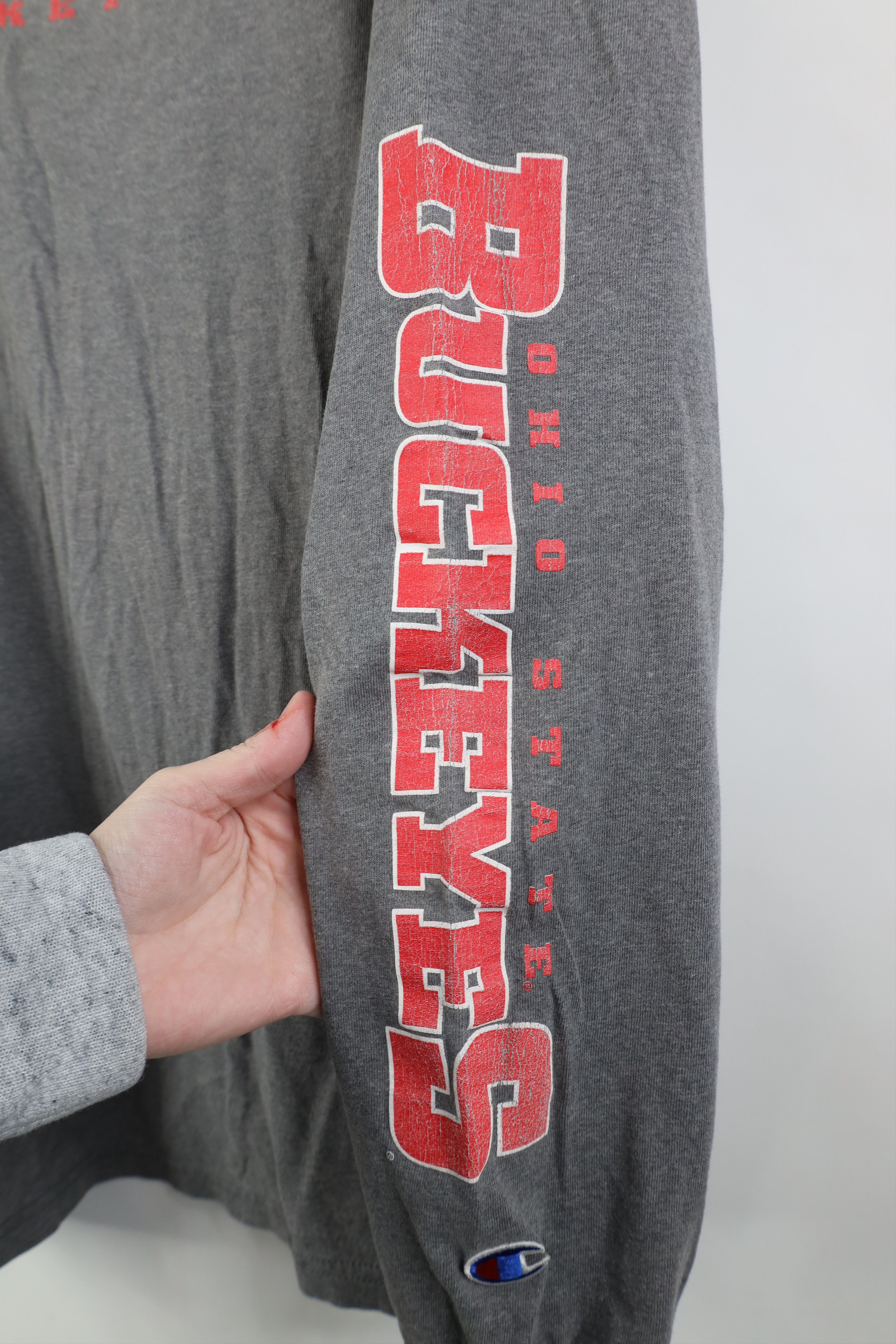 Champion Vintage 90s Y2K Champion Ohio University Long Sleeve T-Shirt Size US XXL / EU 58 / 5 - 4 Thumbnail