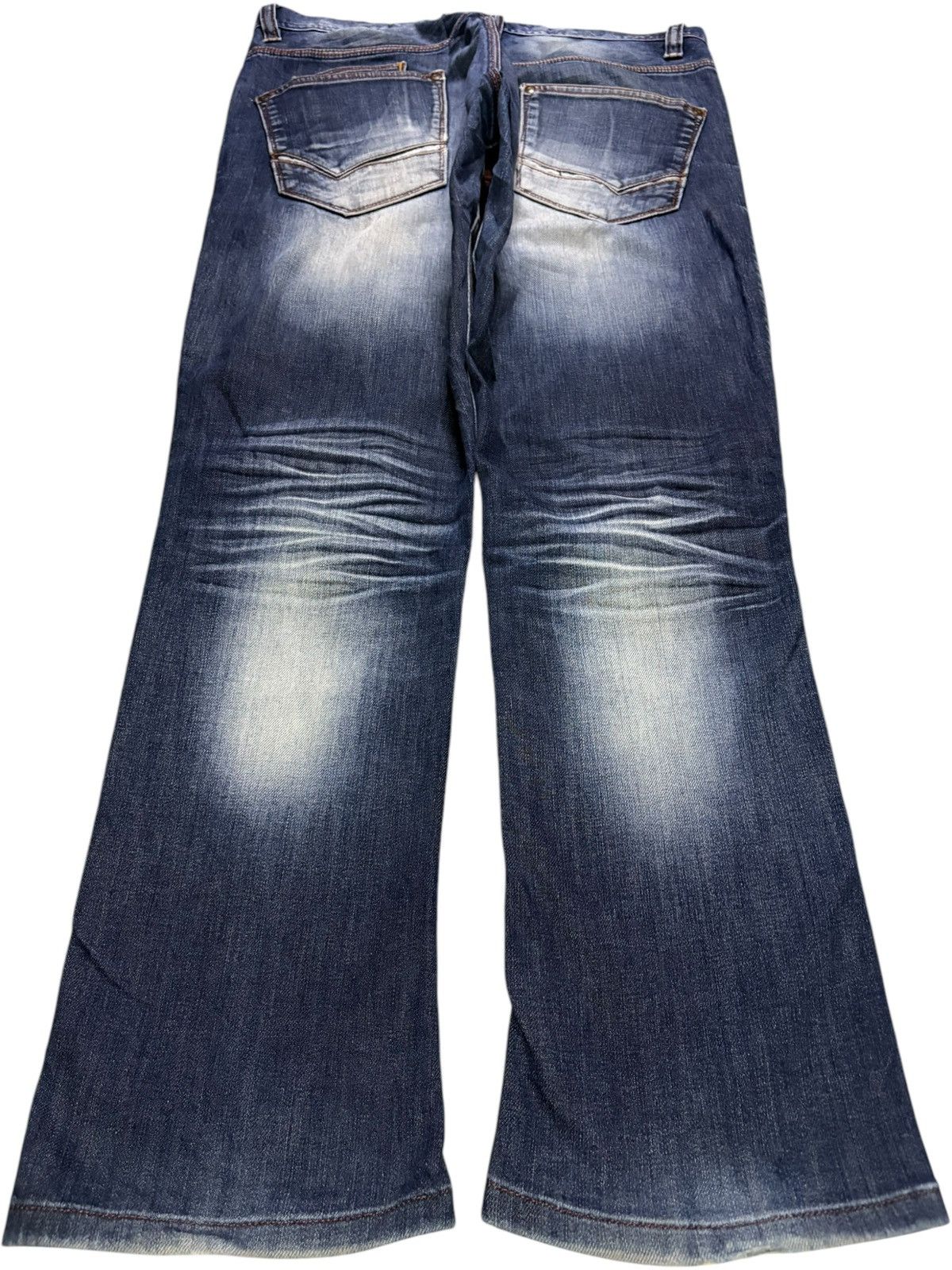 Nicole Club Vintage Nicole Club Whisker Wash Distressed Bootcut Jeans Size US 32 / EU 48 - 2 Thumbnail