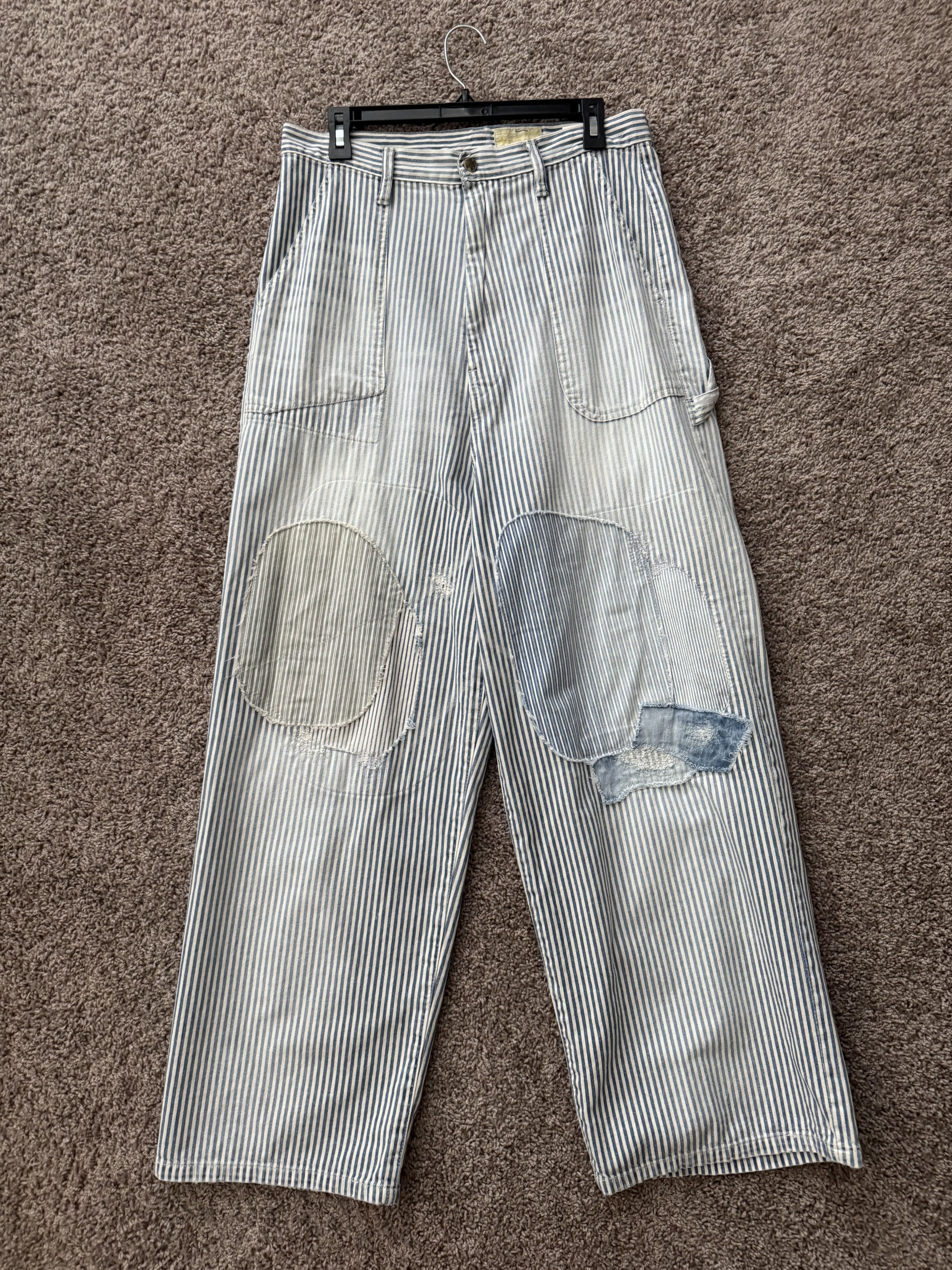 Kapital Kountry 10oz HICKOREE Stripe Painter PORT Baggy Pants Size US 32 / EU 48 - 1 Thumbnail