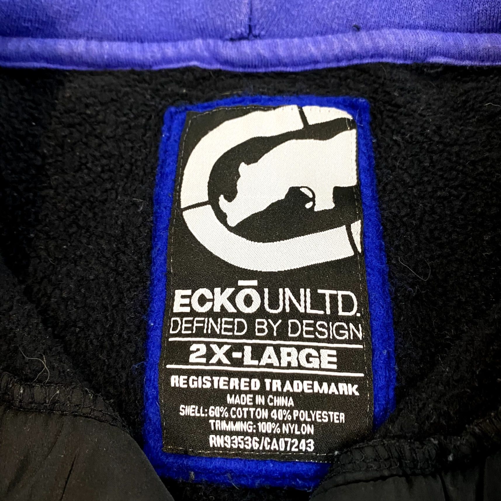 Ecko Unltd. ECKO UNLTD Jacket Mens 2XL Black Fleece 1/4 Button Up Hoodie Skater Grunge Y2K Size US XXL / EU 58 / 5 - 5 Thumbnail