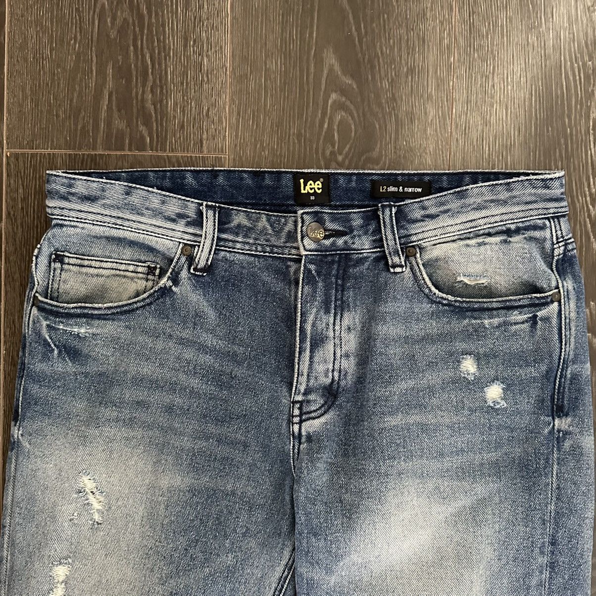 Lee Lee L2 Slim & Narrow Denim Jeans Size 33 x 34 Size US 33 - 4 Thumbnail