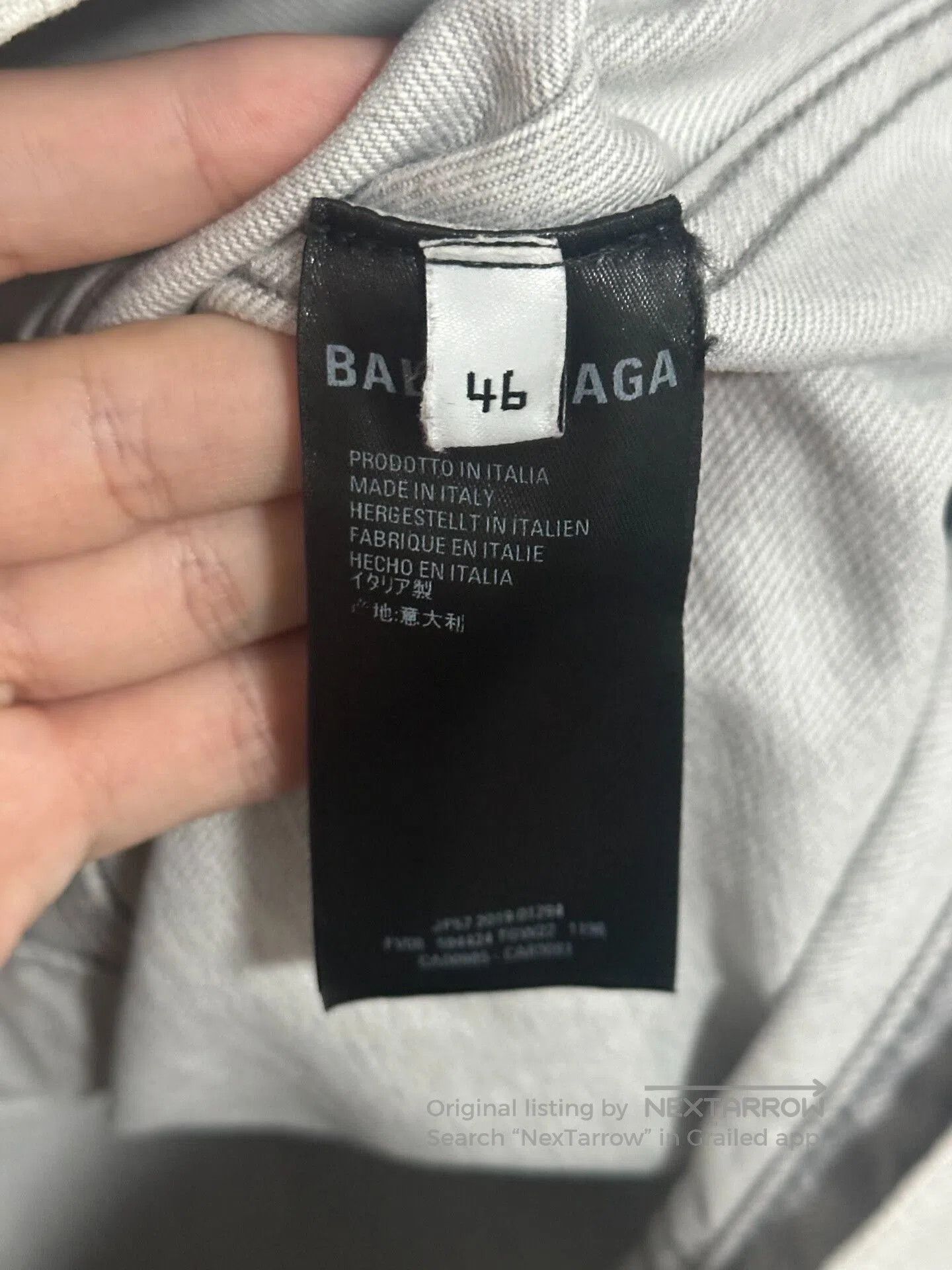 Balenciaga balenciaga distressed denim jacket with logo. Size US L / EU 52-54 / 3 - 3 Thumbnail