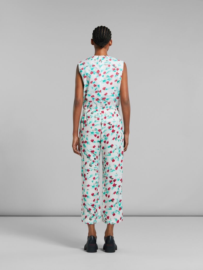 Marni o1f1d3z0525 Envers Satin Trousers With Reverie Print Size 25" / US 0 / IT 36 - 3 Thumbnail