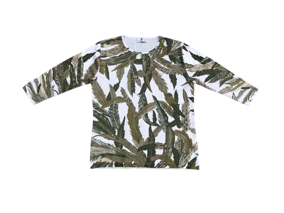 Balenciaga 🔥Vtg BALENCIAGA Floral Stretchable 3/4 Designer Brand Shirt Size M / US 6-8 / IT 42-44 - 3 Thumbnail