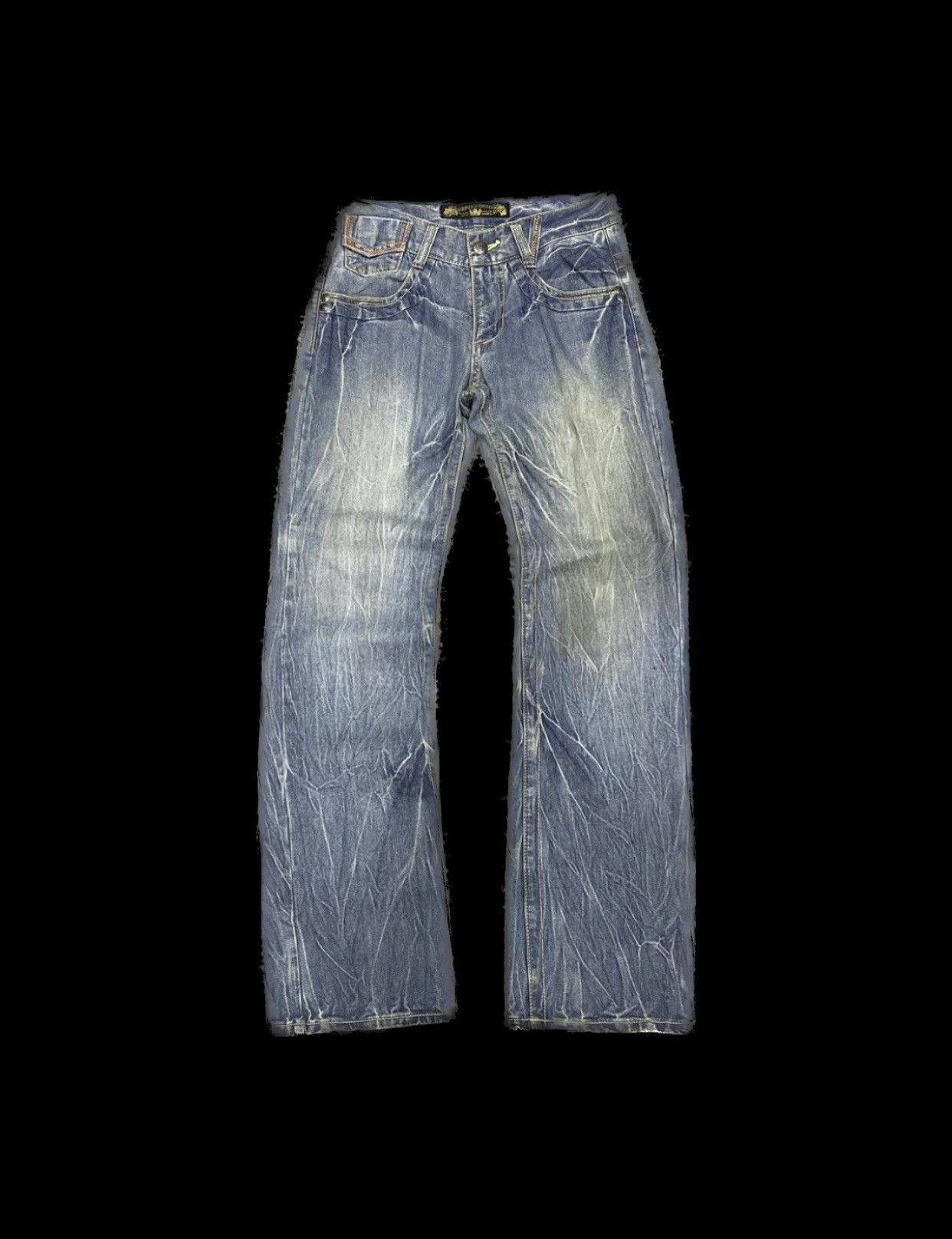 Hysteric Glamour × Japanese Brand × Le Grande Bleu (L.G.B.) Sick☠️ Diamond Honey Acid Washed Jeans Punk 90s Size US 30 / EU 46 - 1 Thumbnail