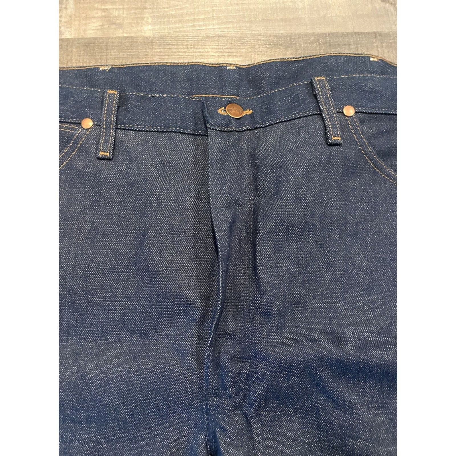 Wrangler VINTAGE Wrangler Denim Jeans 38x30 Slim Bootcut 5-Pocket Blue Size US 38 / EU 54 - 7 Thumbnail