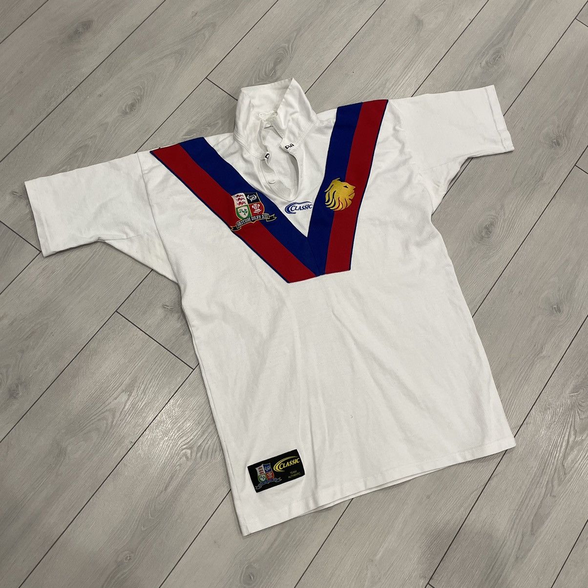 Vintage England rugby 90s polo tee jersey shirt British Isles Lion Size US M / EU 48-50 / 2 - 1 Thumbnail